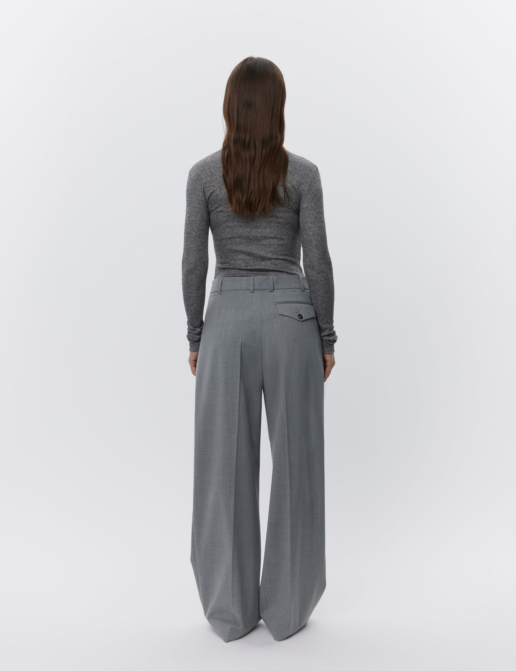 DAY Birger ét Mikkelsen Enzo - Classic Wool Blend Pants 500006 MEDIUM GREY MELANGE