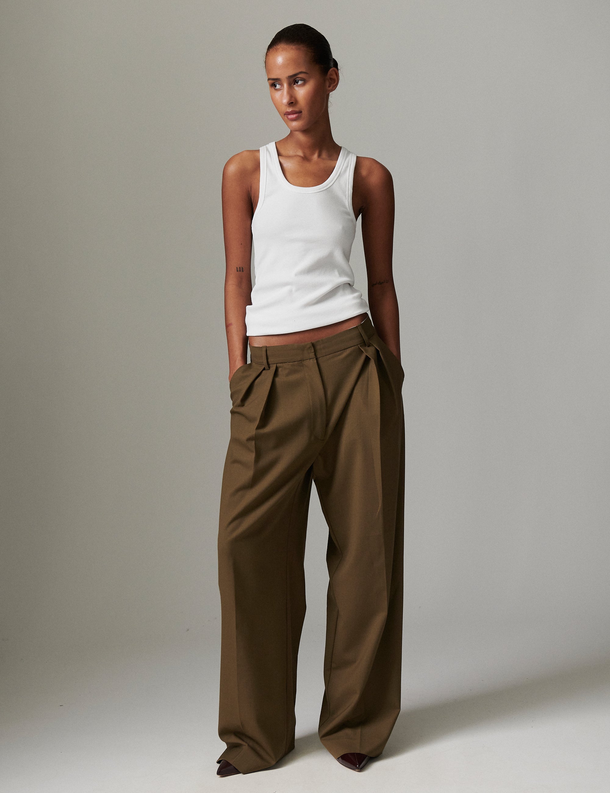 DAY Birger ét Mikkelsen Enzo - Light Wool Blend Pants 180820 CAPERS