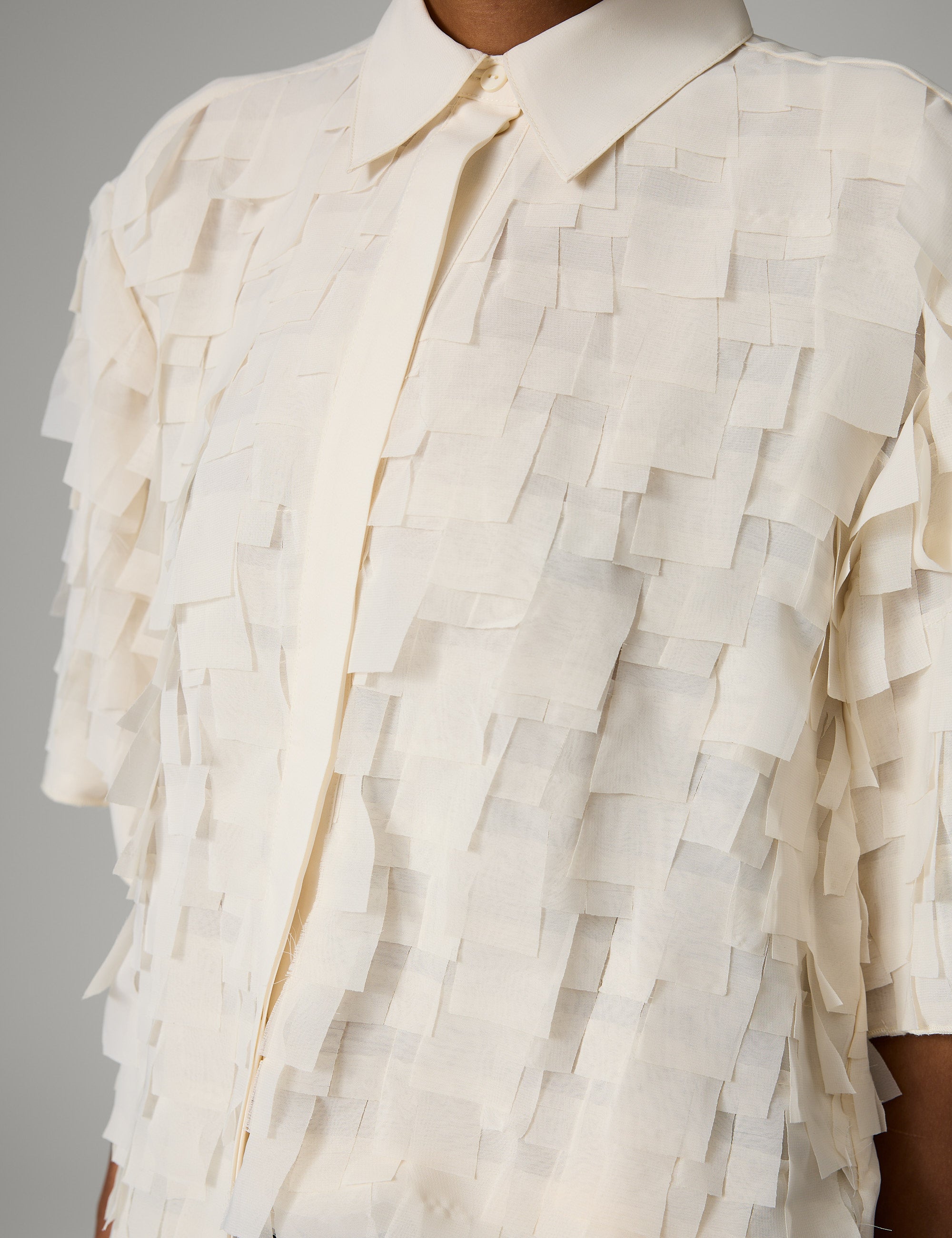 DAY Birger ét Mikkelsen Figo - Chiffon Fringe Shirts & Blouses 110605 Jet Stream