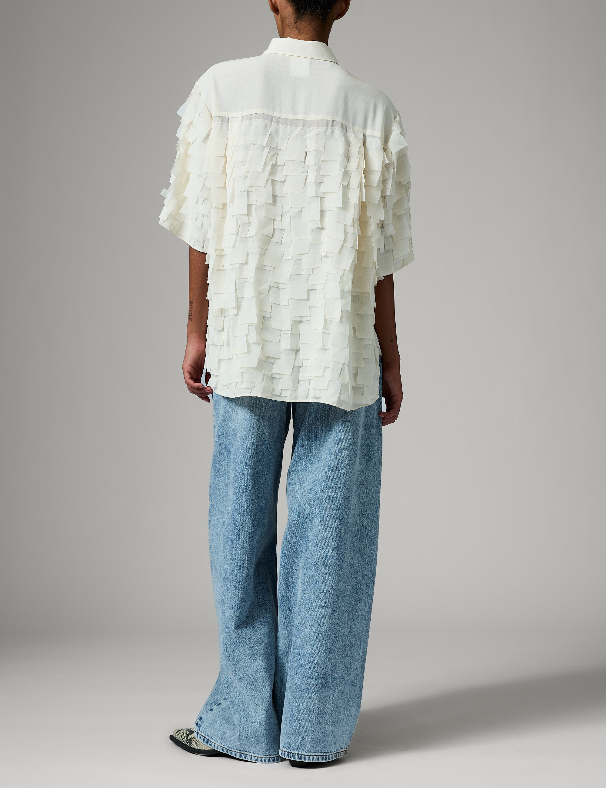 DAY Birger ét Mikkelsen Figo - Chiffon Fringe Shirts & Blouses 110605 Jet Stream