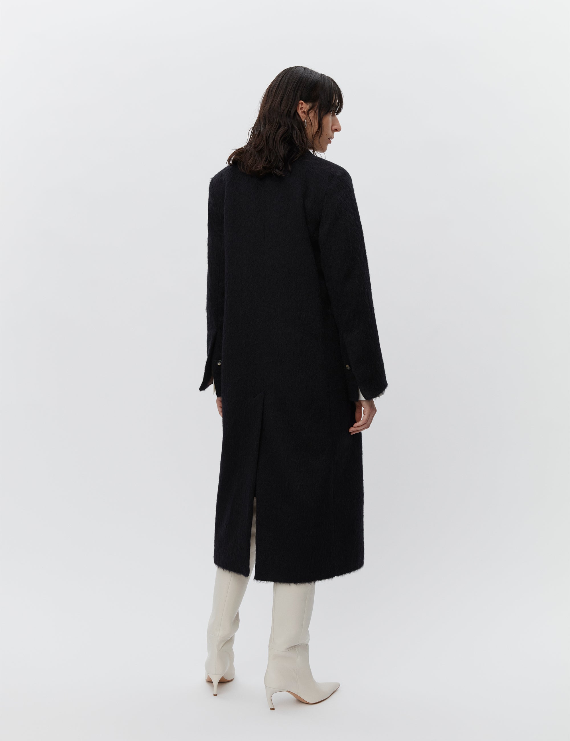 DAY Birger ét Mikkelsen Franka - Fuzzy Autumn Coats 190303 BLACK