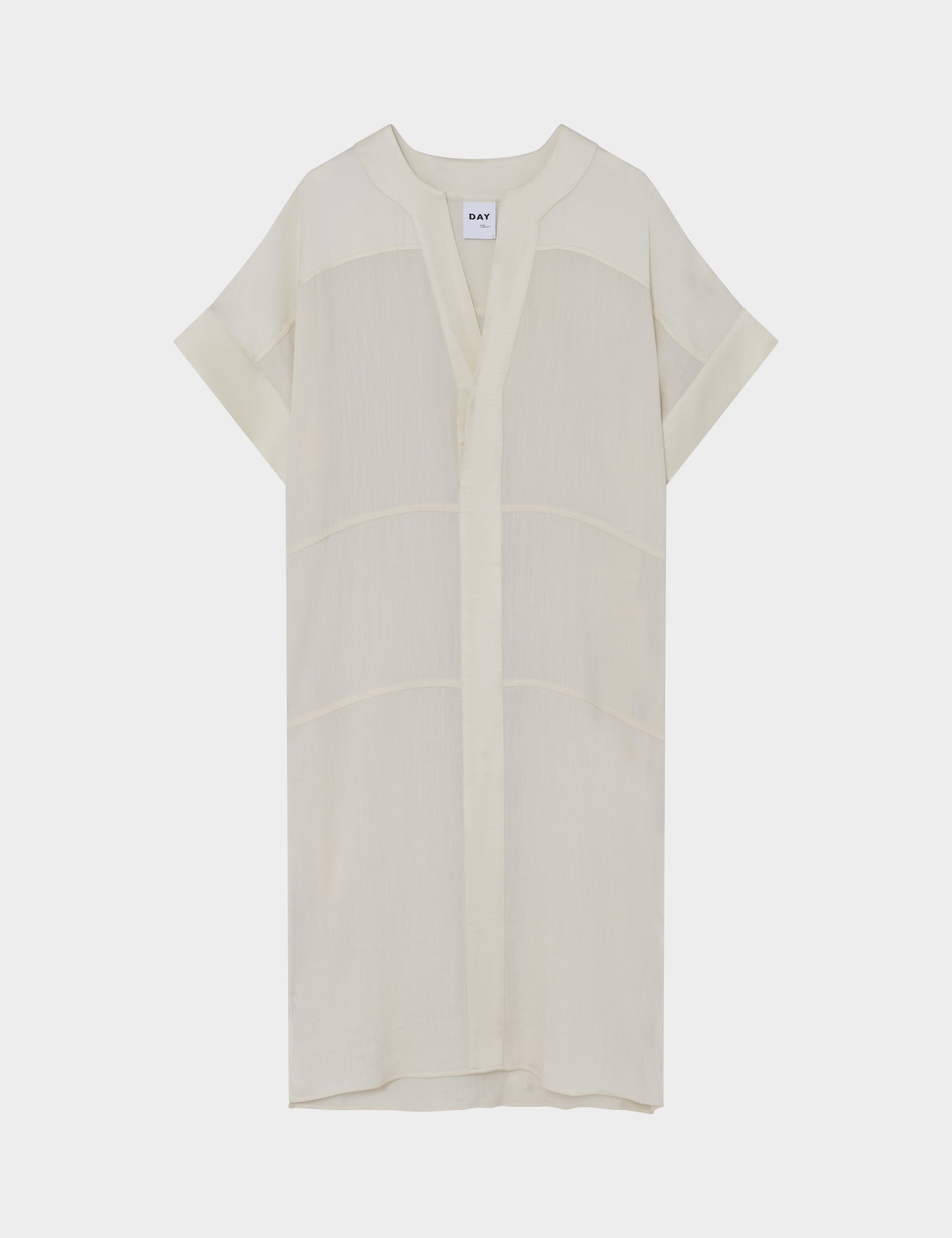 DAY Birger ét Mikkelsen Garson - Contrast Linen Dress 110605 JET STREAM