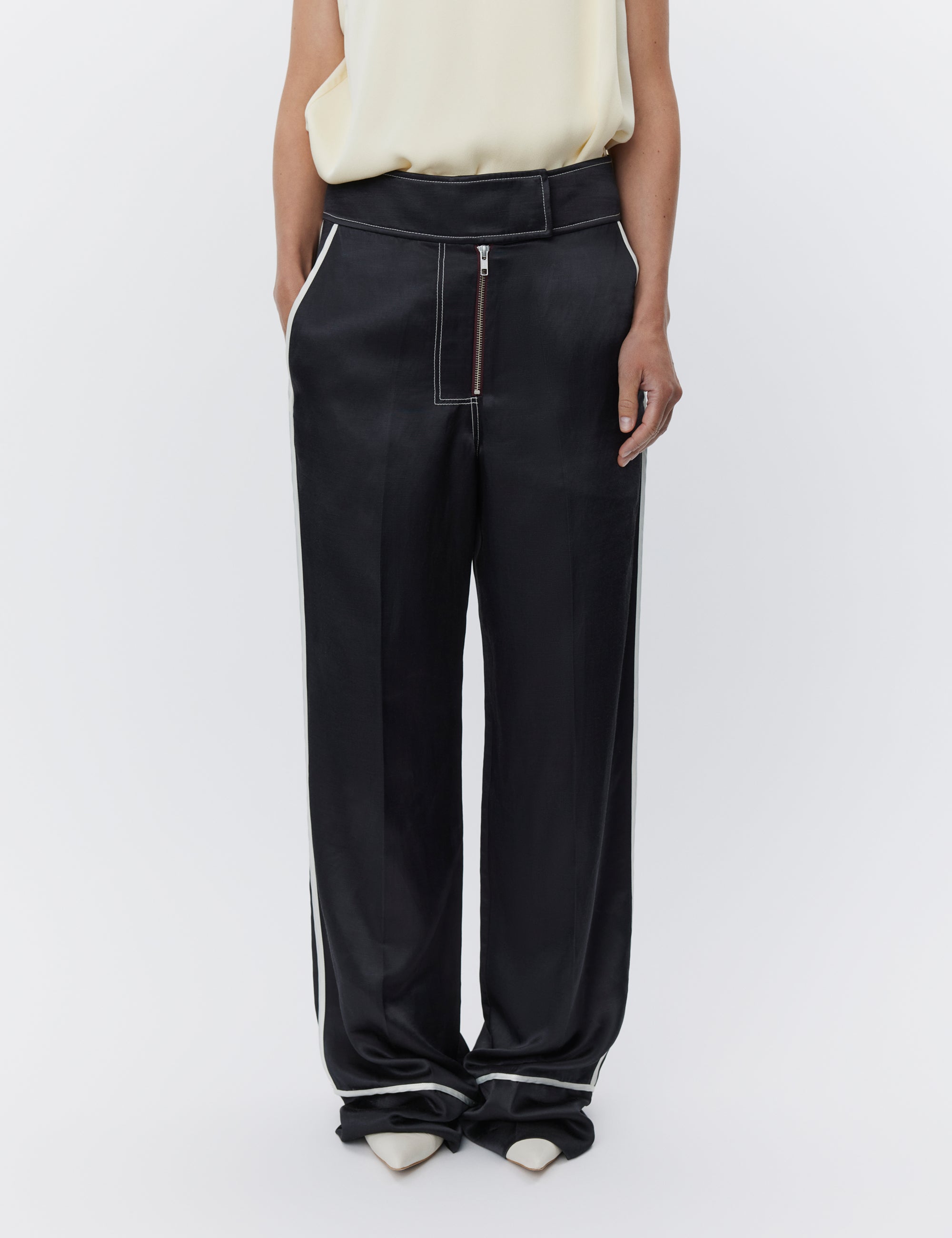 DAY Birger ét Mikkelsen Gianna - High Shine Blend Bukser 190303 Black