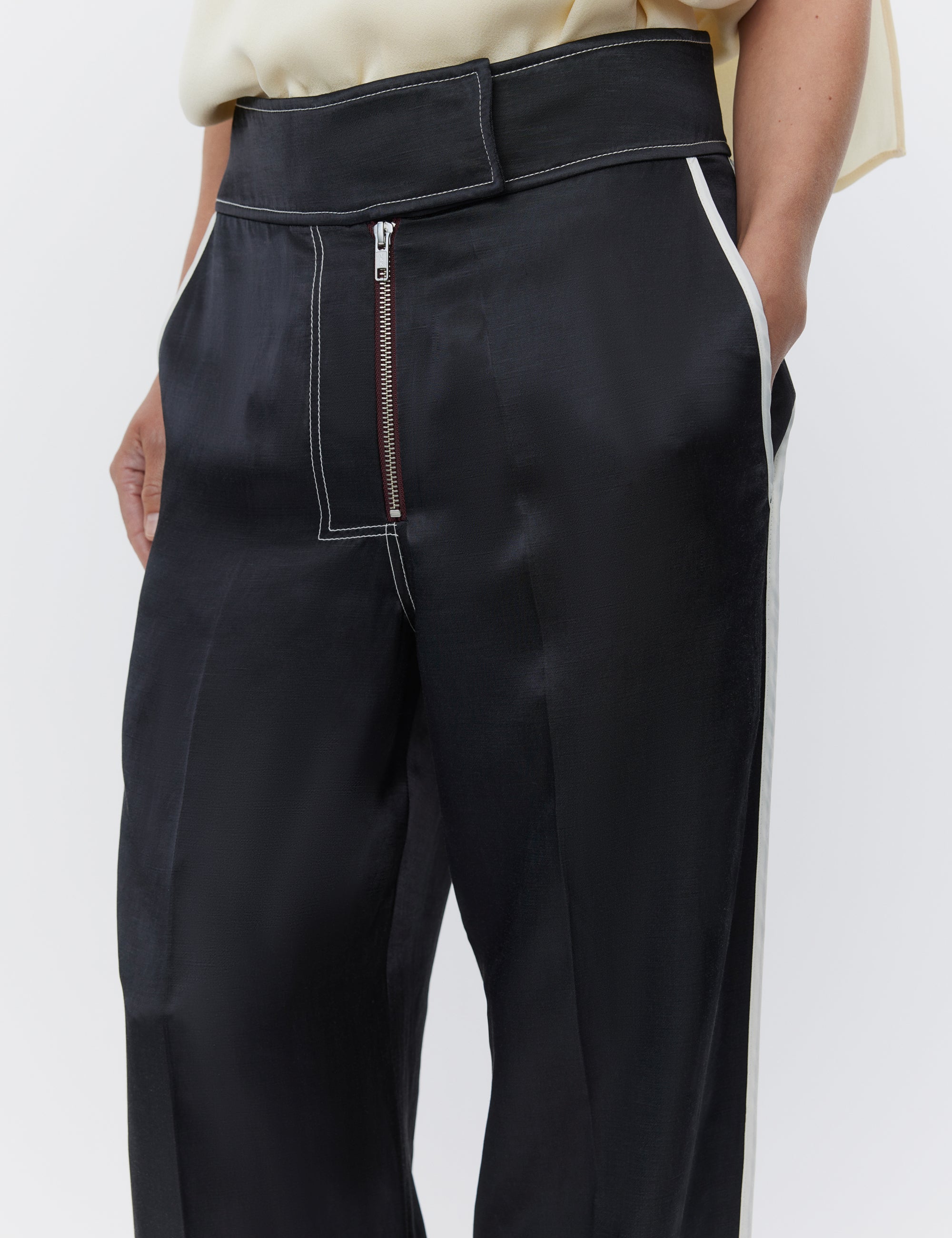 DAY Birger ét Mikkelsen Gianna - High Shine Blend Pants 190303 BLACK