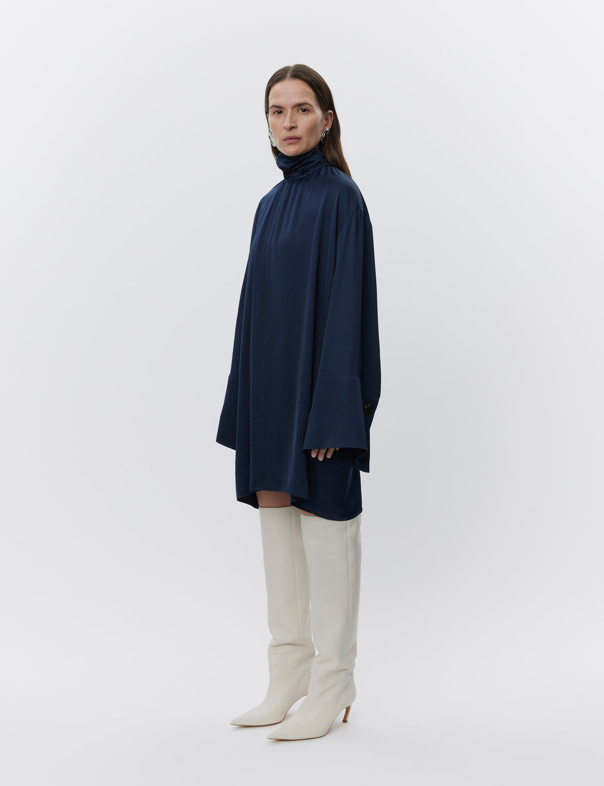 DAY Birger ét Mikkelsen Gill - Fluid Viscose RD Kjole 194020 Dark Sapphire