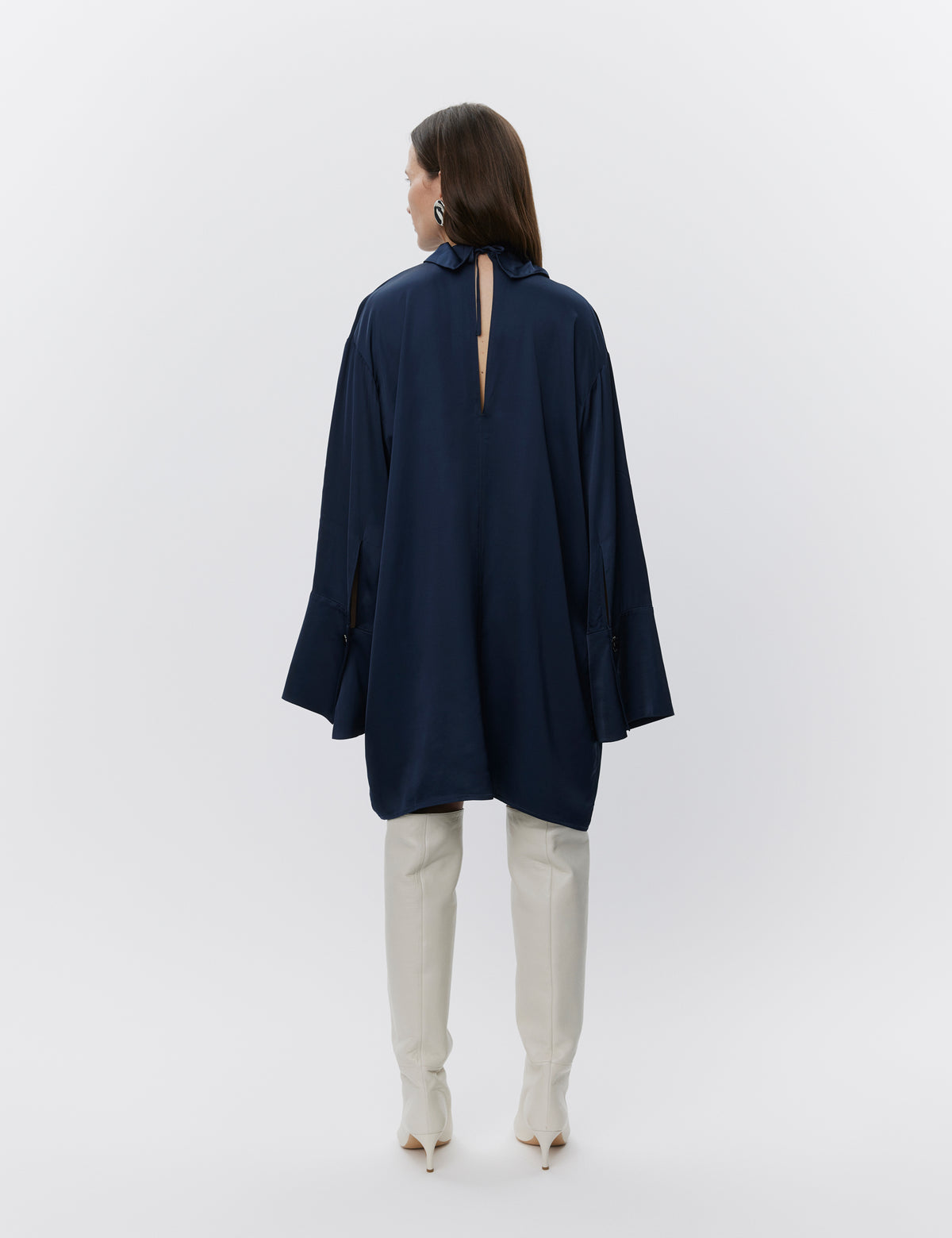 DAY Birger ét Mikkelsen Gill - Fluid Viscose RD Kjole 194020 Dark Sapphire