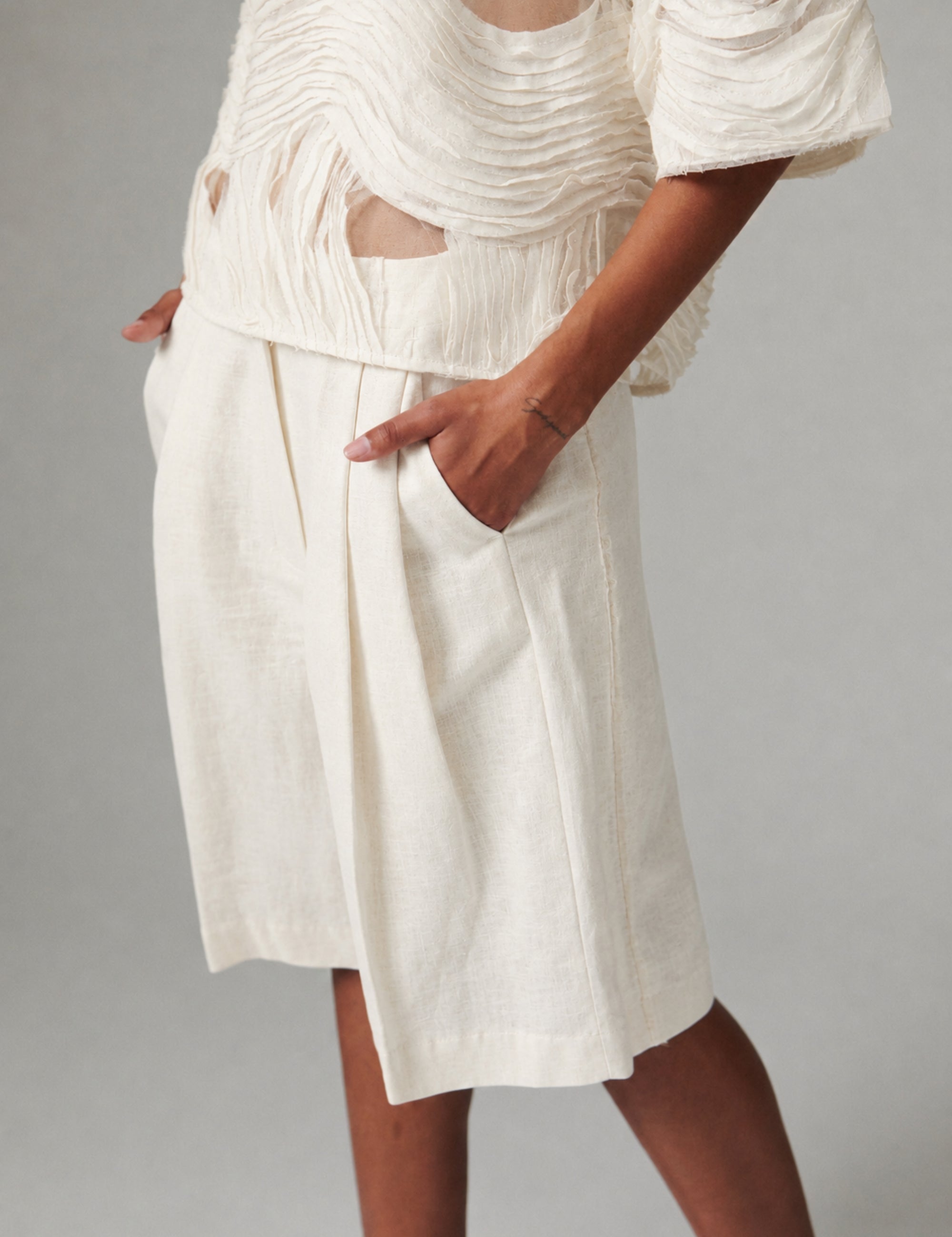 DAY Birger ét Mikkelsen Gordon - Contrast Linen - Shorts Shorts 110605 Jet Stream