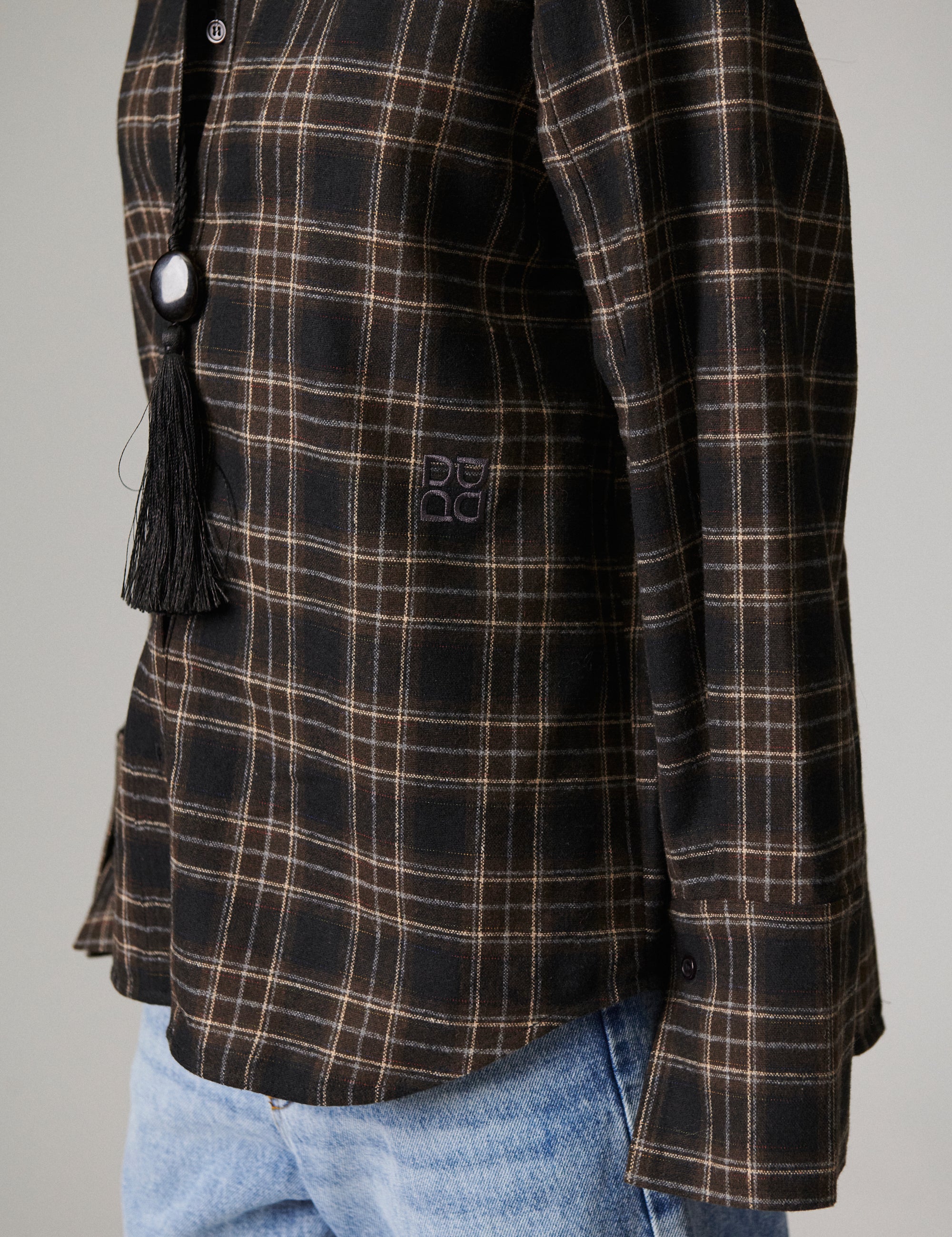 DAY Birger ét Mikkelsen Henri - Flannel Luxe - Skjorte Bluse 194104 EBONY