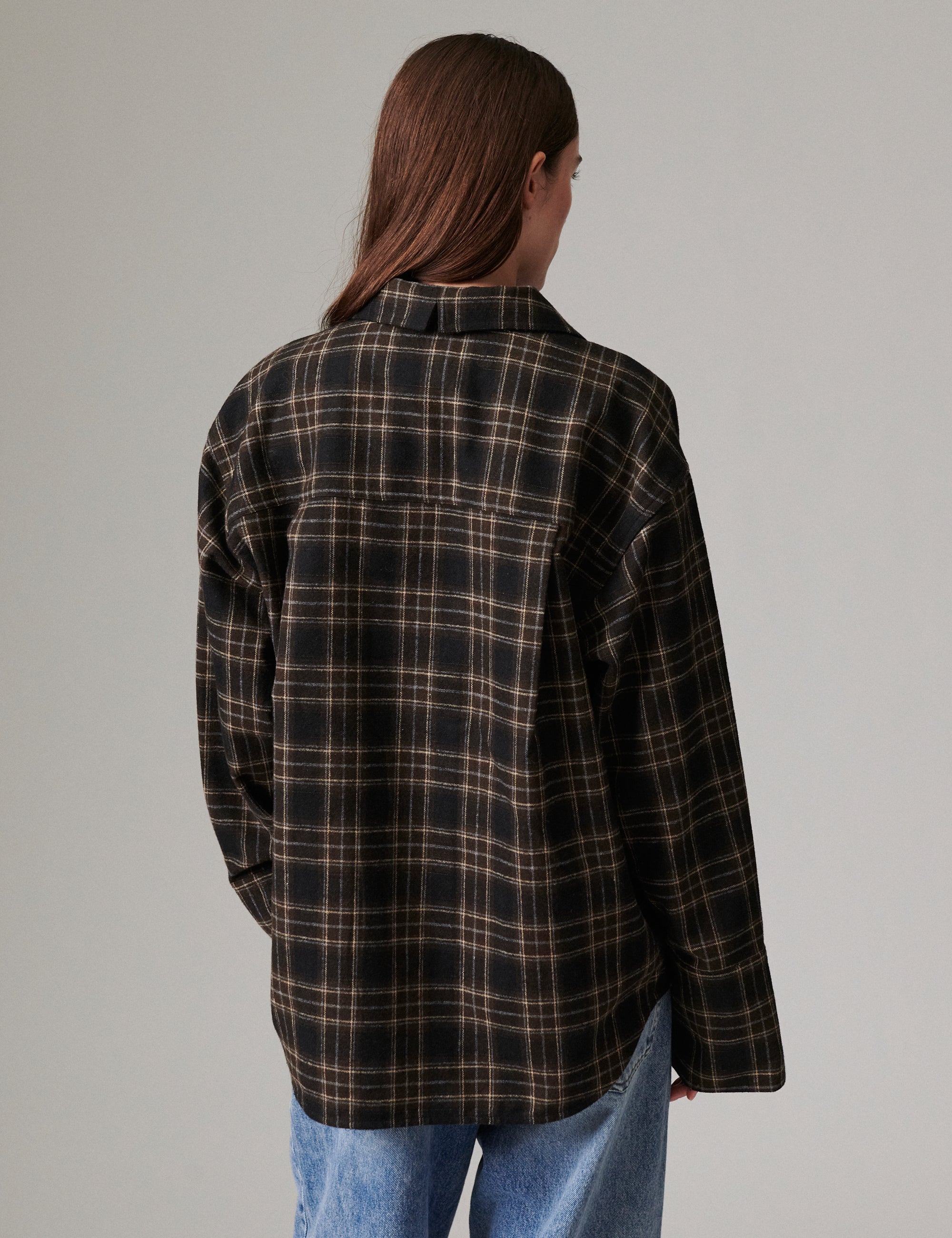 DAY Birger ét Mikkelsen Henri - Flannel Luxe - Skjorte Bluse 194104 EBONY