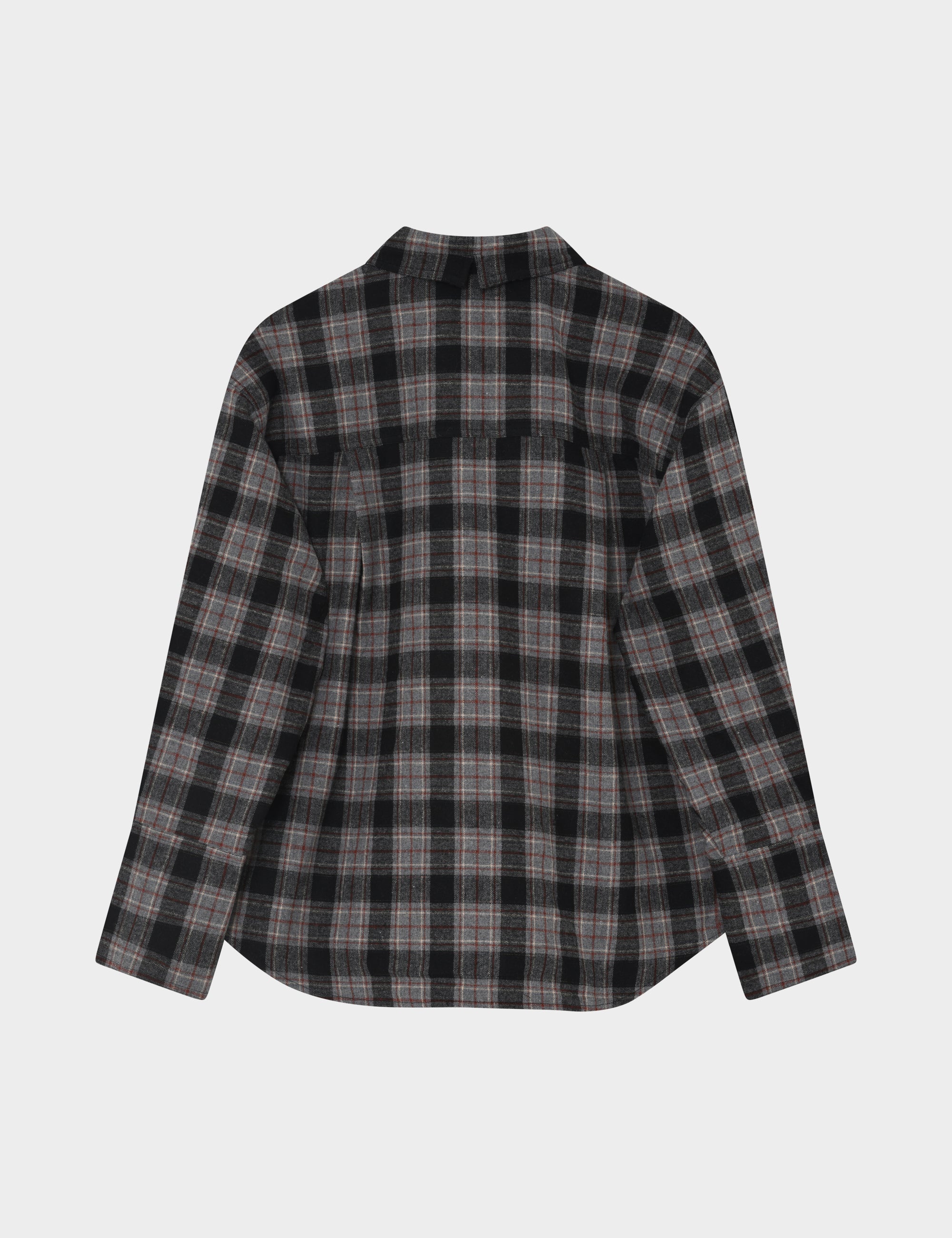 DAY Birger ét Mikkelsen Henri - Flannel Luxe - Skjorte Bluse 500006 Medium Grey Melange