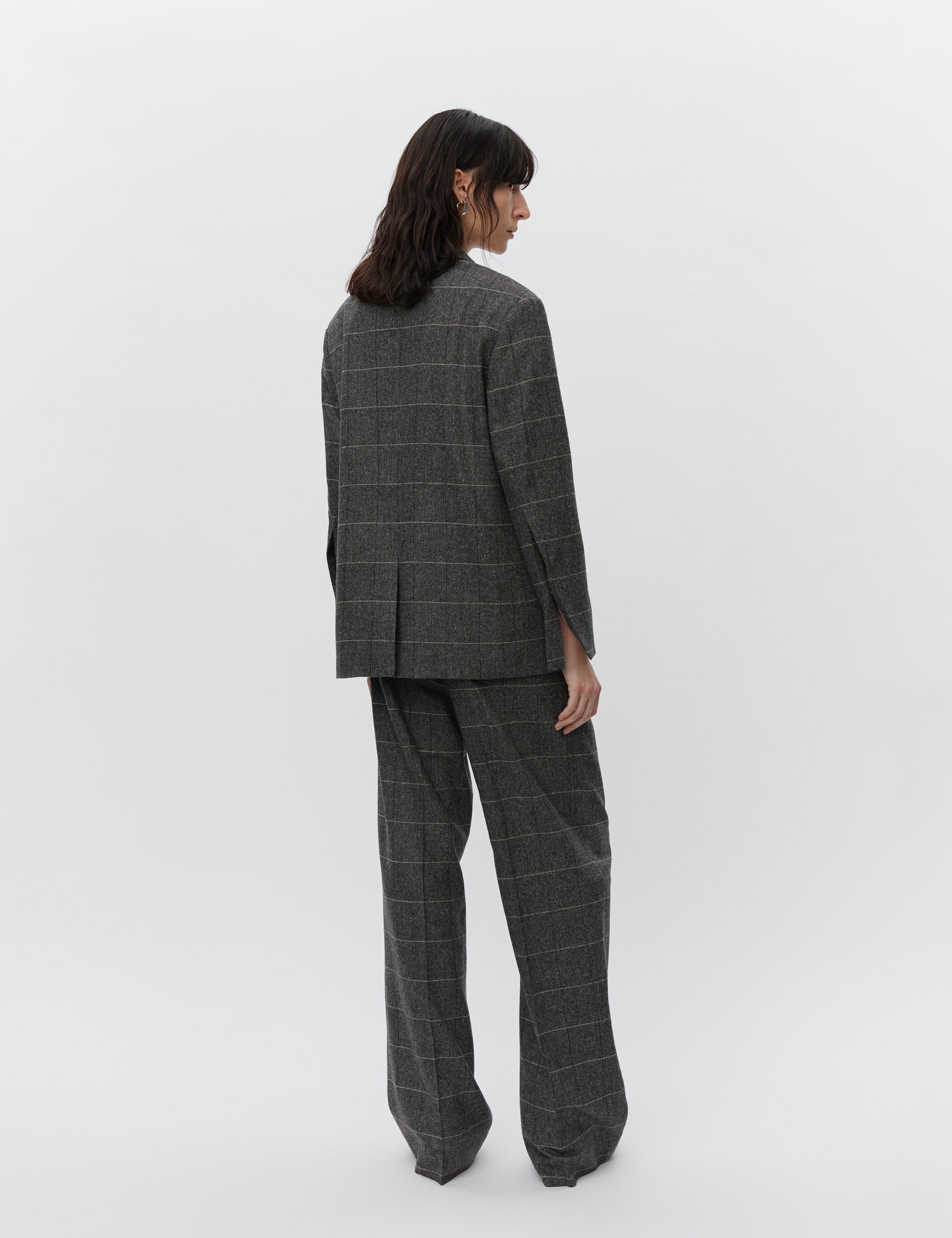 DAY Birger ét Mikkelsen Hester - All Time Check Blazer 500056 GREY MELANGE