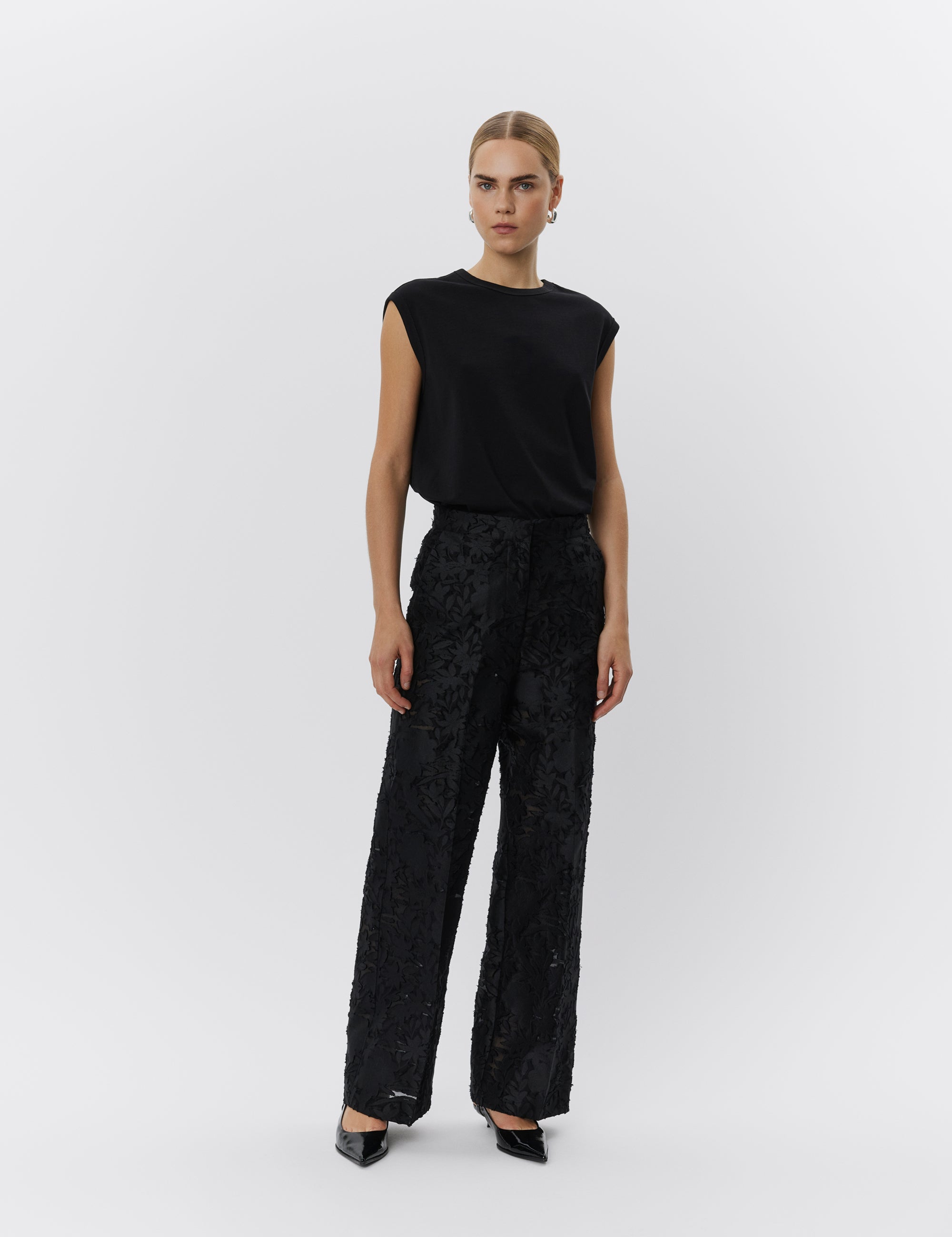 DAY Birger ét Mikkelsen Hunt - Refined structure Pants 190303 BLACK