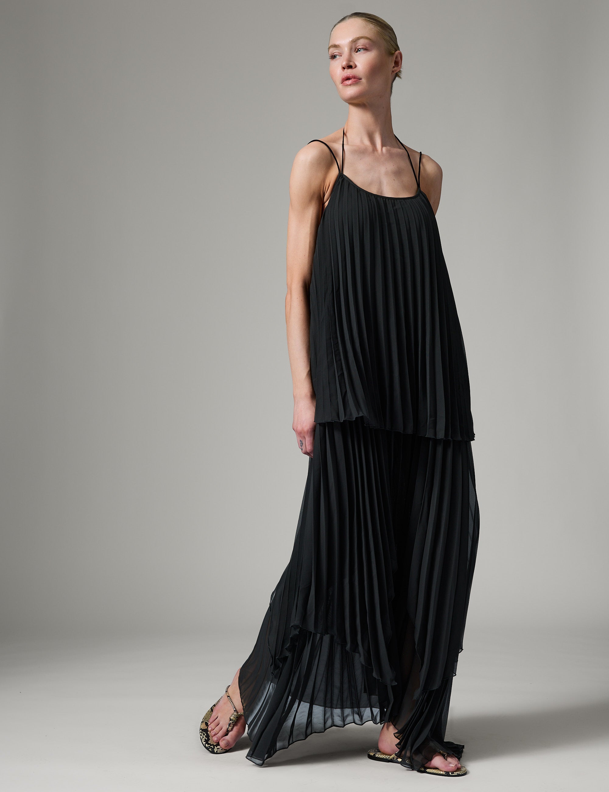 DAY Birger ét Mikkelsen Isaac - Chiffon Plisse Kjole 190303 Black