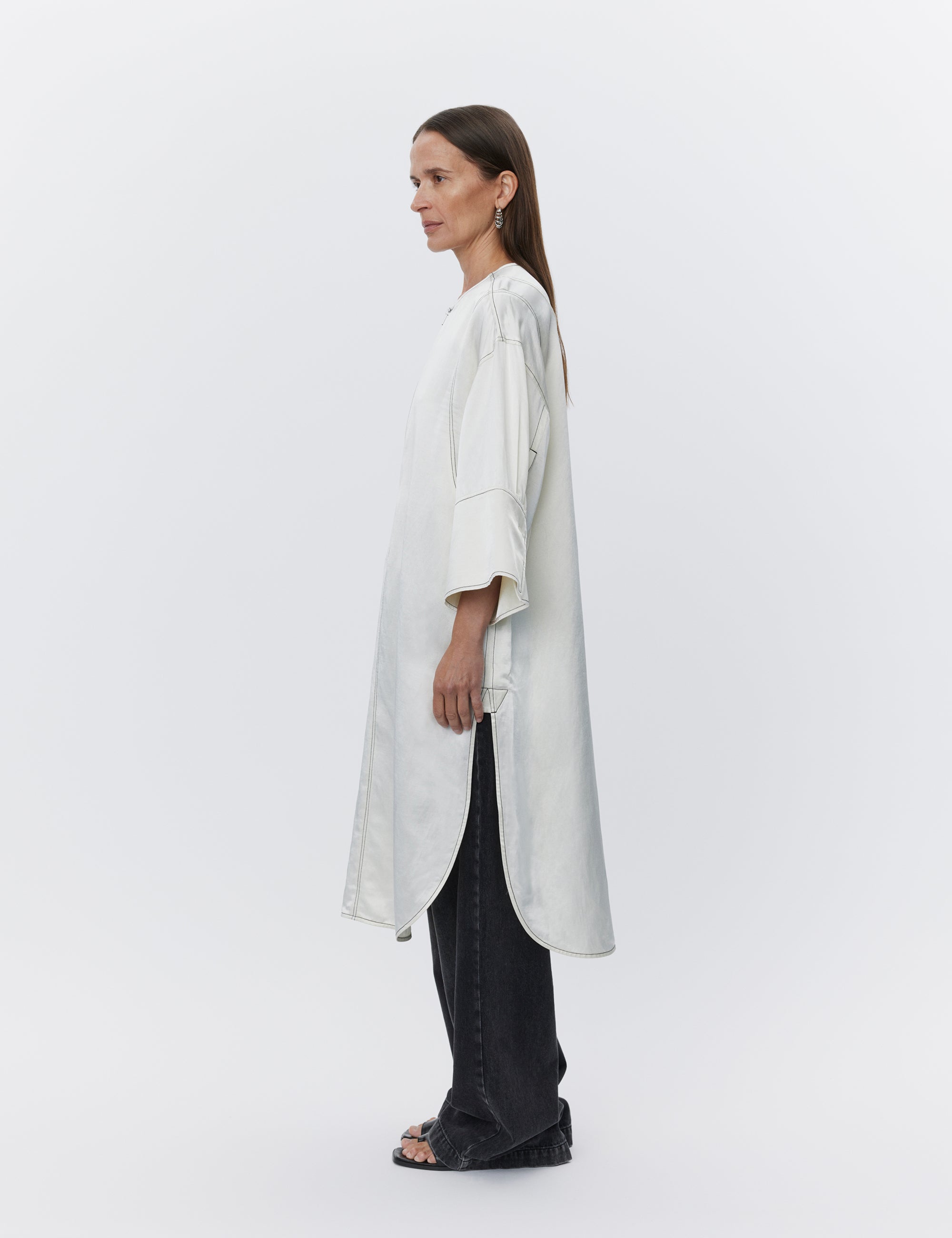 DAY Birger ét Mikkelsen Isla - High Shine Blend Kjole 110104 VANILLA ICE