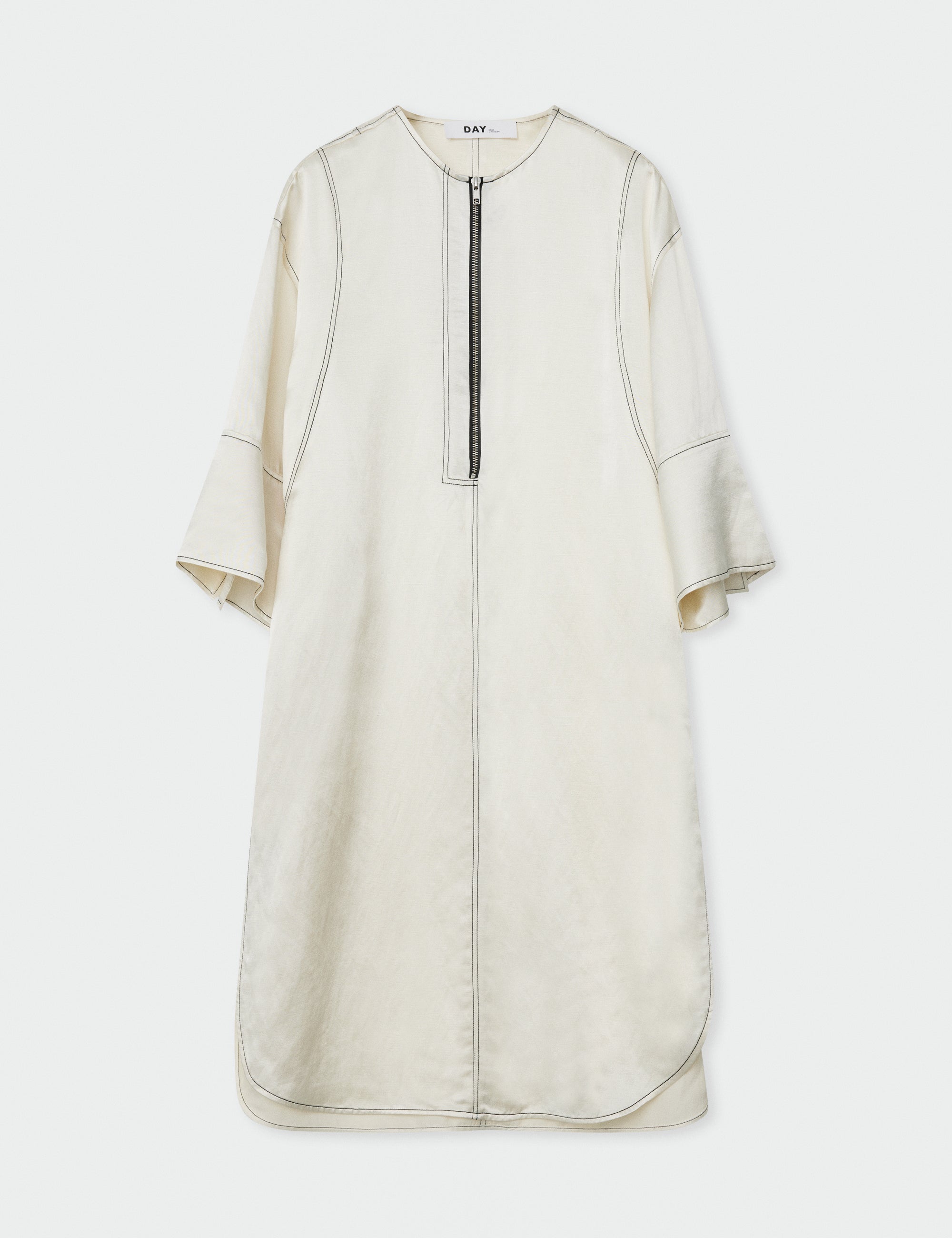 DAY Birger ét Mikkelsen Isla - High Shine Blend Kjole 110104 VANILLA ICE