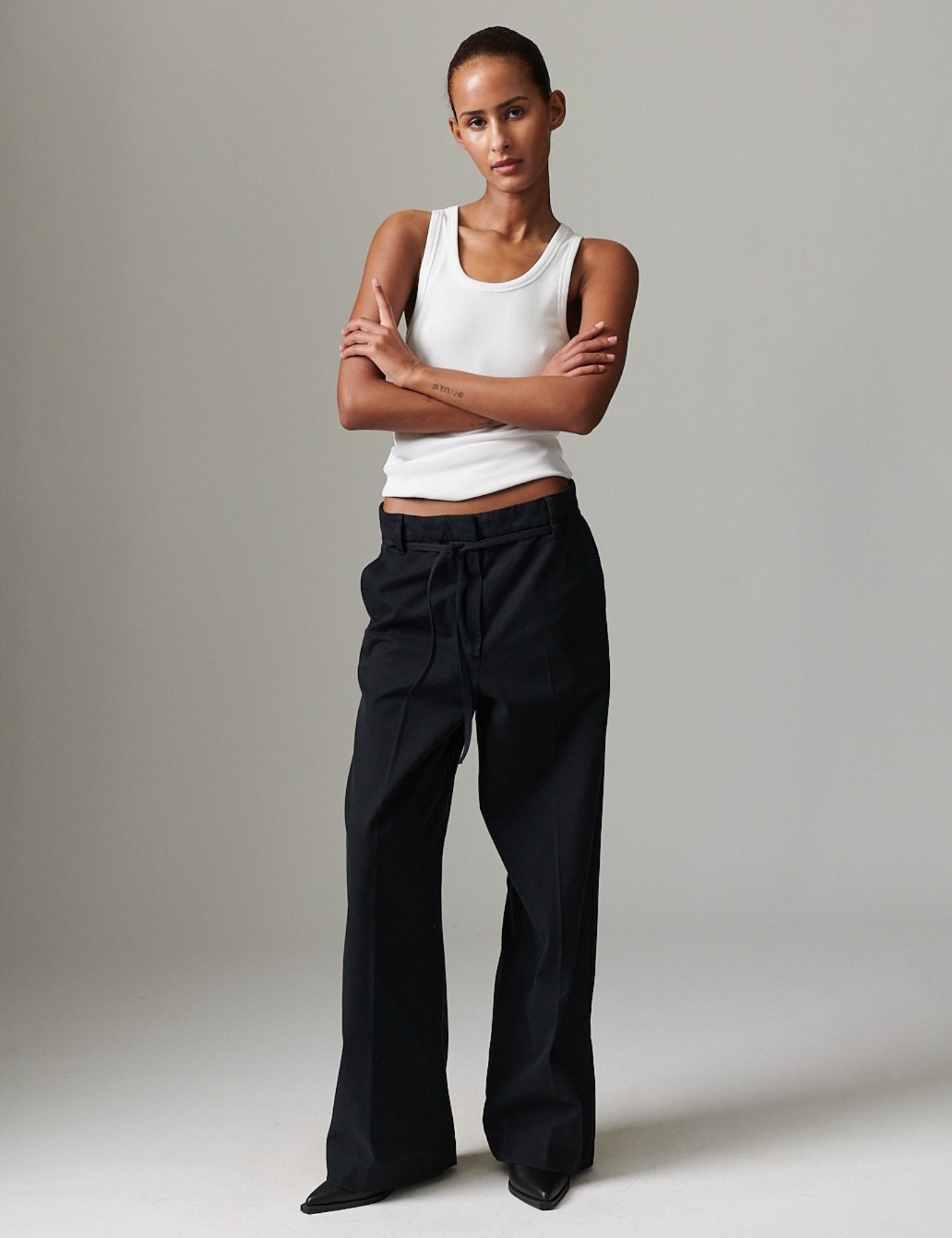 DAY Birger ét Mikkelsen Jade - Modern Canvas Pants 190303 BLACK