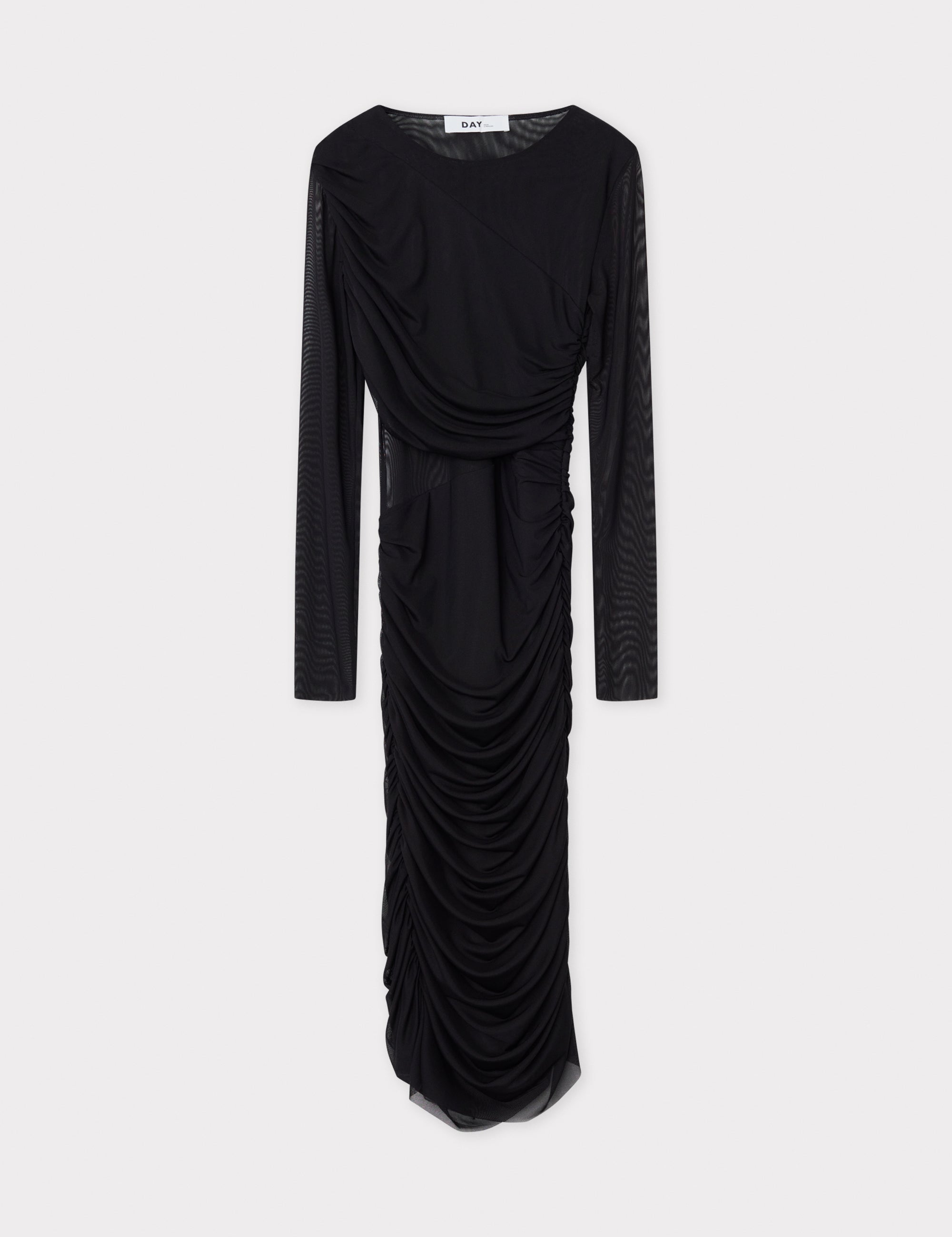 DAY Birger ét Mikkelsen Jamiah - Mesh Solid RD Dress 190303 BLACK