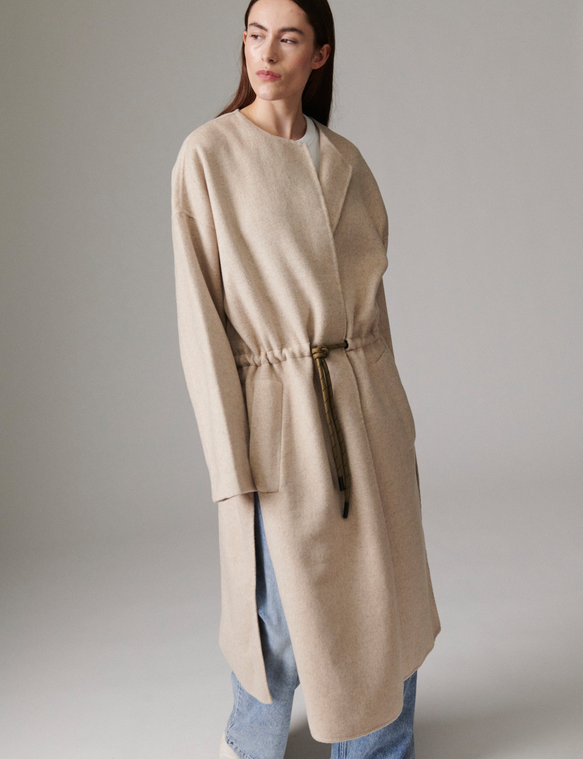 DAY Birger ét Mikkelsen Joel - Double Faced Wool - Frakke Frakke 500144 PISTACHIO SHELL MELANGE