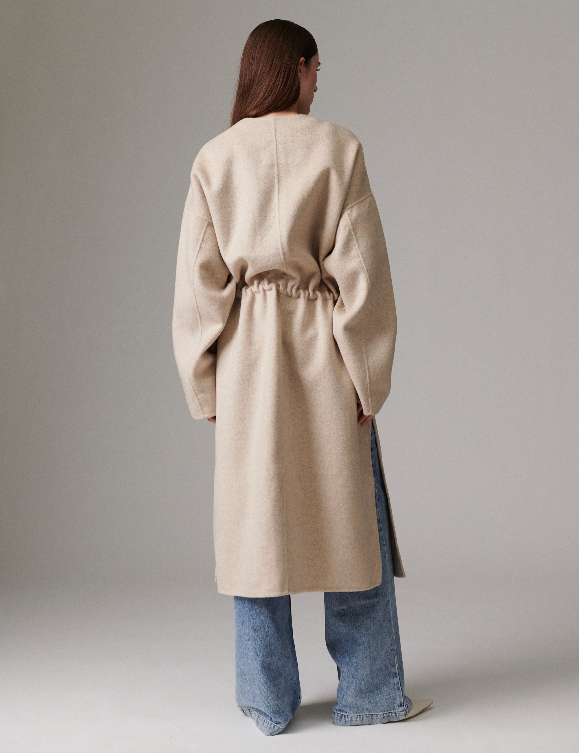 DAY Birger ét Mikkelsen Joel - Double Faced Wool - Frakke Frakke 500144 PISTACHIO SHELL MELANGE