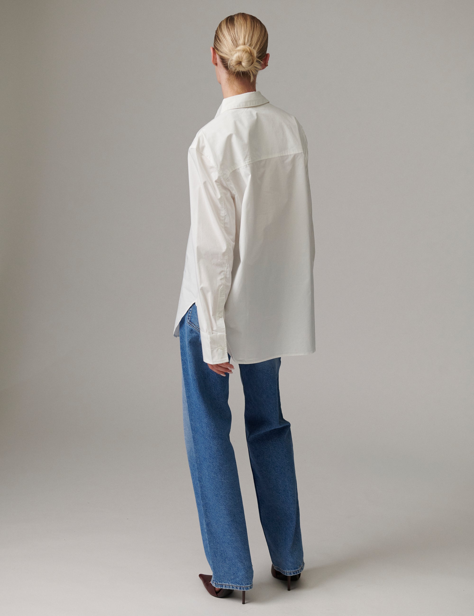 DAY Birger ét Mikkelsen Jojo - Poplina - Skjorte Bluse 110601 Bright White