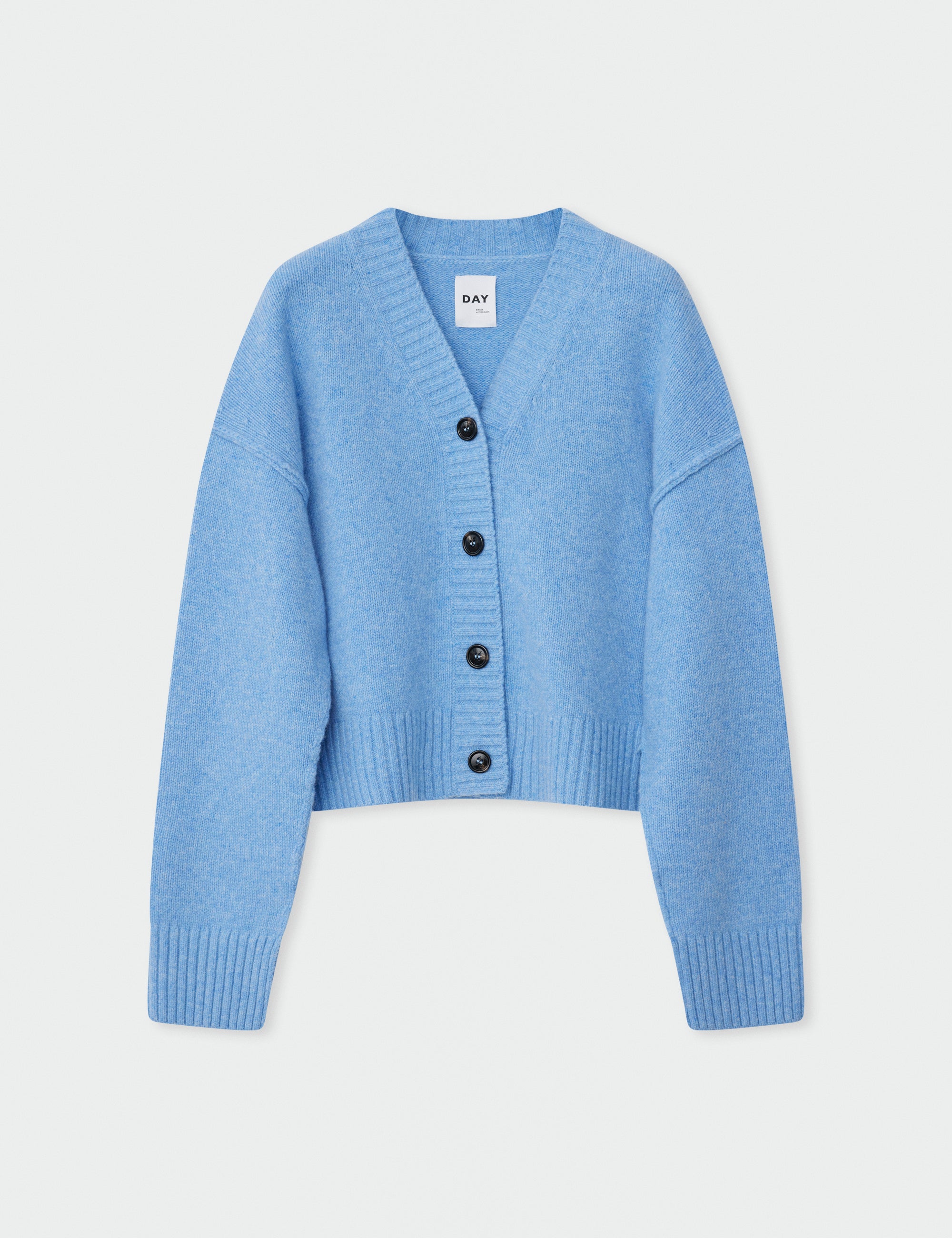 DAY Birger ét Mikkelsen Jordane - Soft Lamb Cardigan 500034 BLUE MELANGE