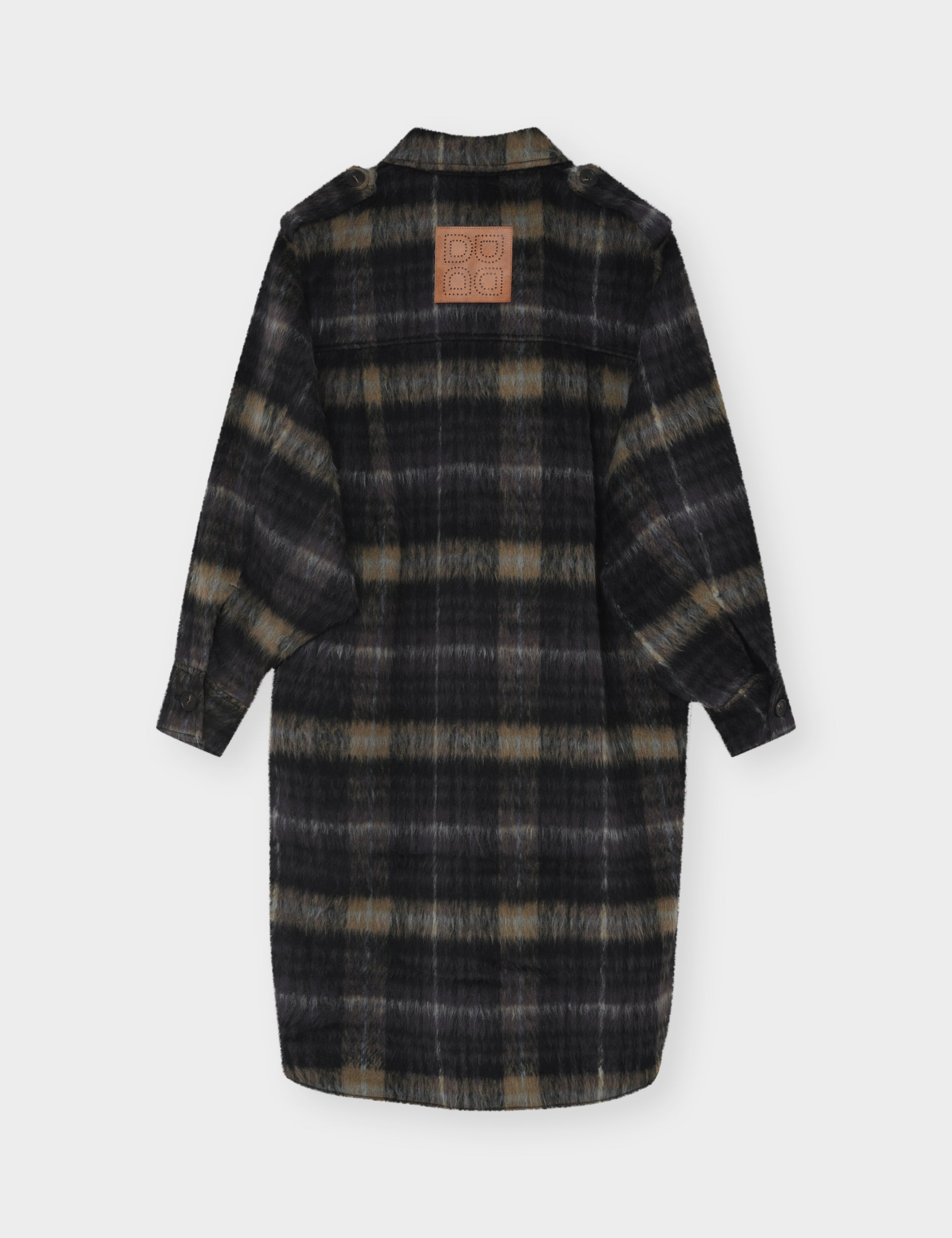 DAY Birger ét Mikkelsen Josiah - Fluffy Flannel - Frakke Frakke 500006 Medium Grey Melange
