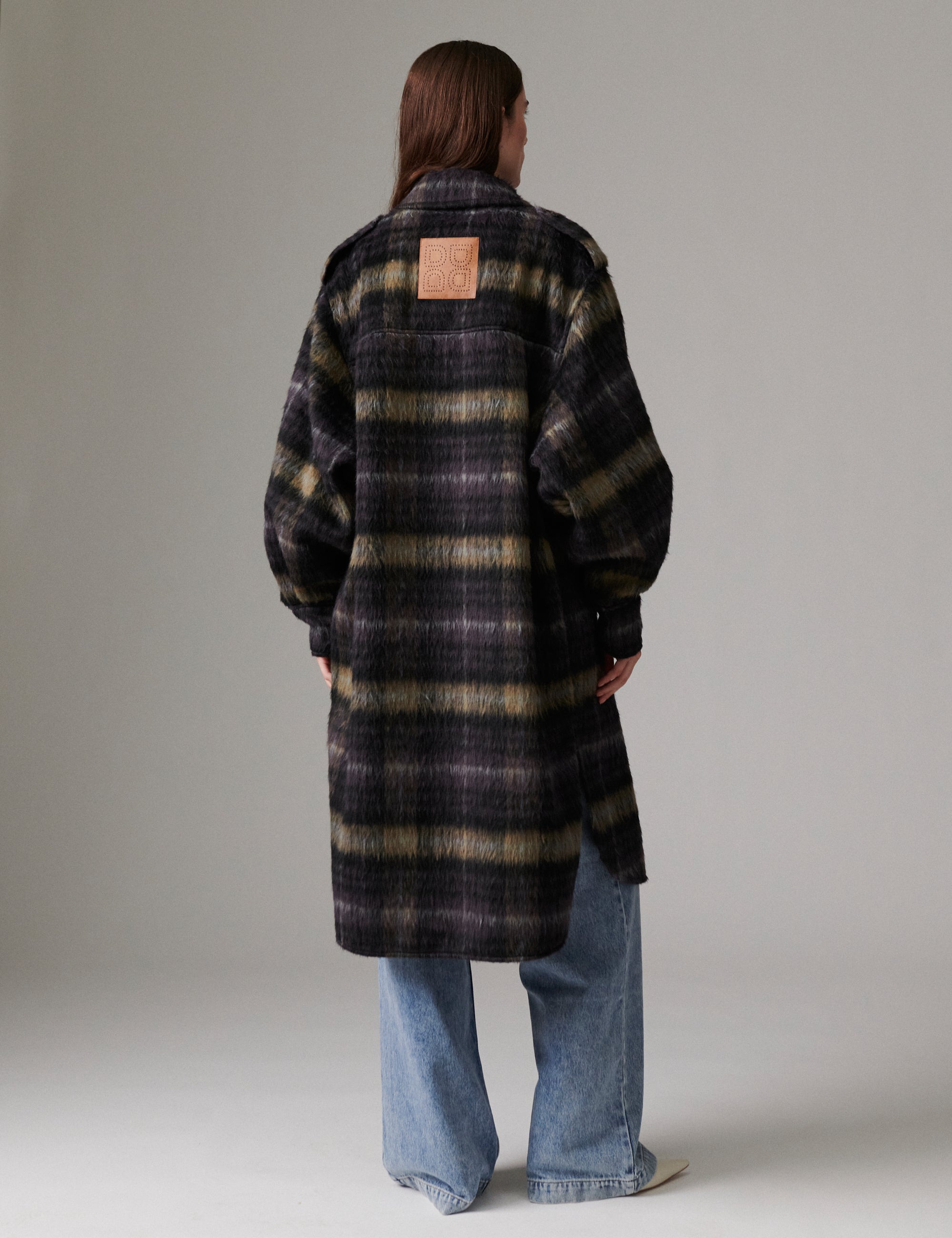 DAY Birger ét Mikkelsen Josiah - Fluffy Flannel - Frakke Frakke 500006 Medium Grey Melange