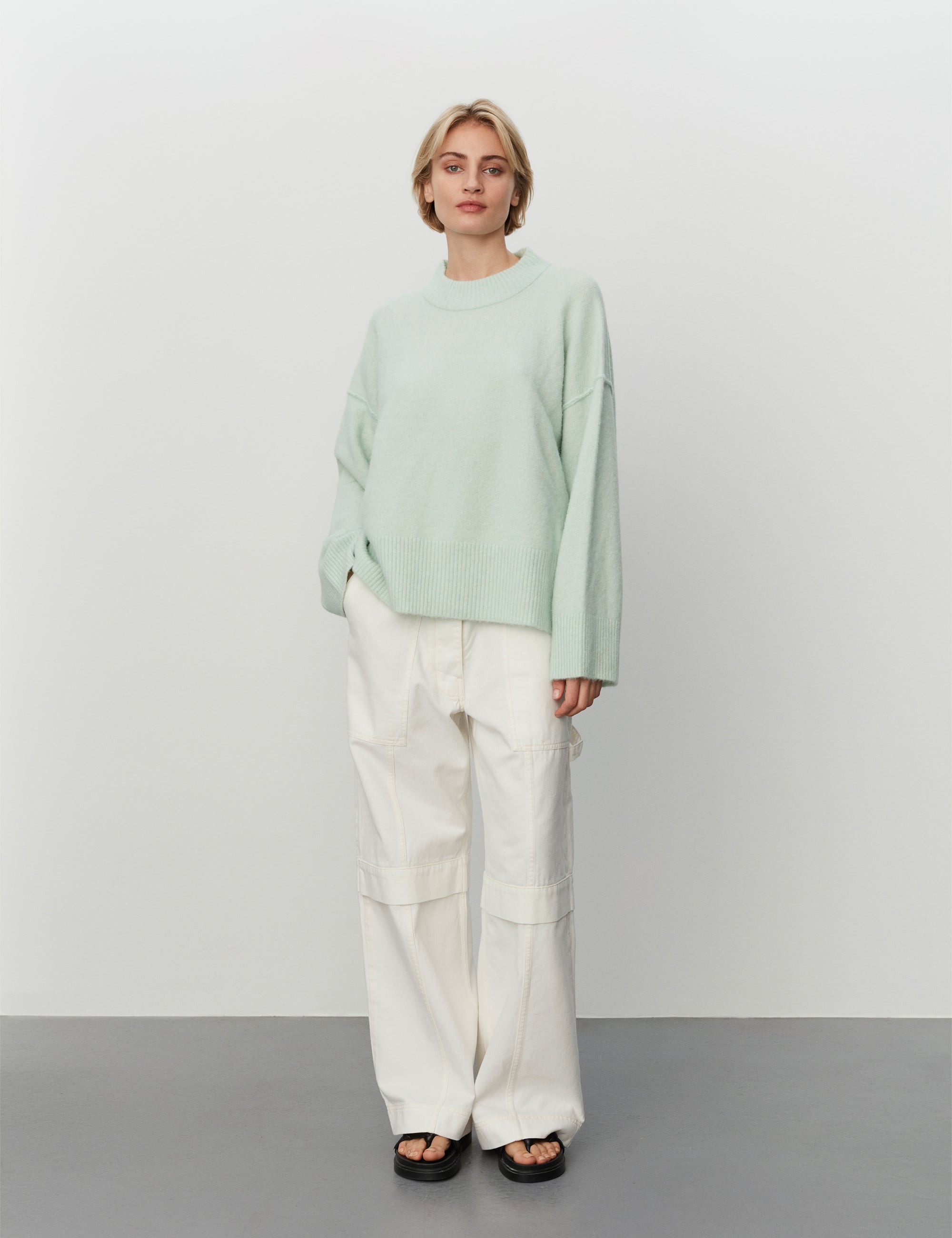 DAY Birger ét Mikkelsen Josie - Cozy Days Pullover 500069 LIGHT GREEN MELANGE