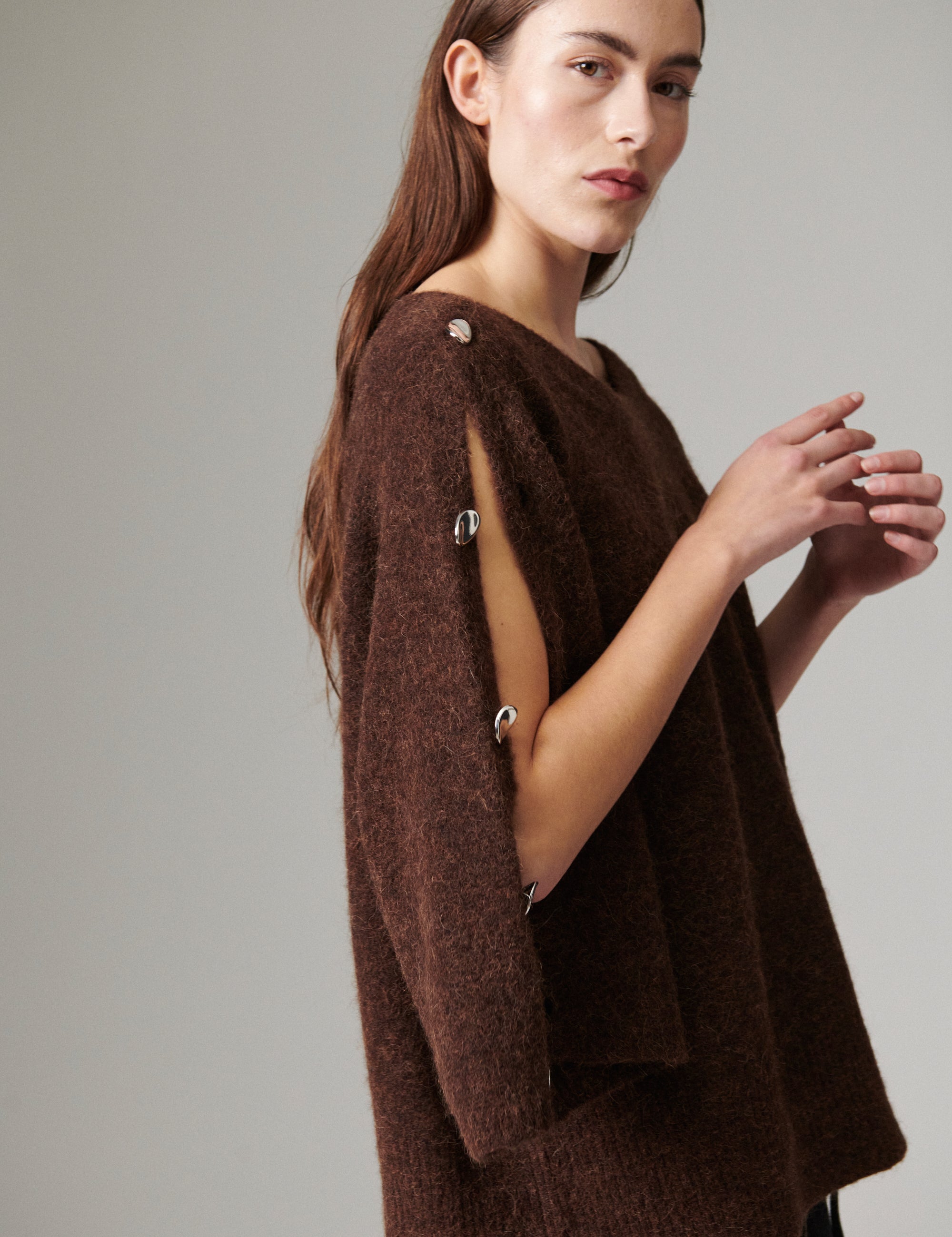 DAY Birger ét Mikkelsen Kamma - Cozy Days - Pullover Sweater 500184 COFFEE BEAN MELANGE