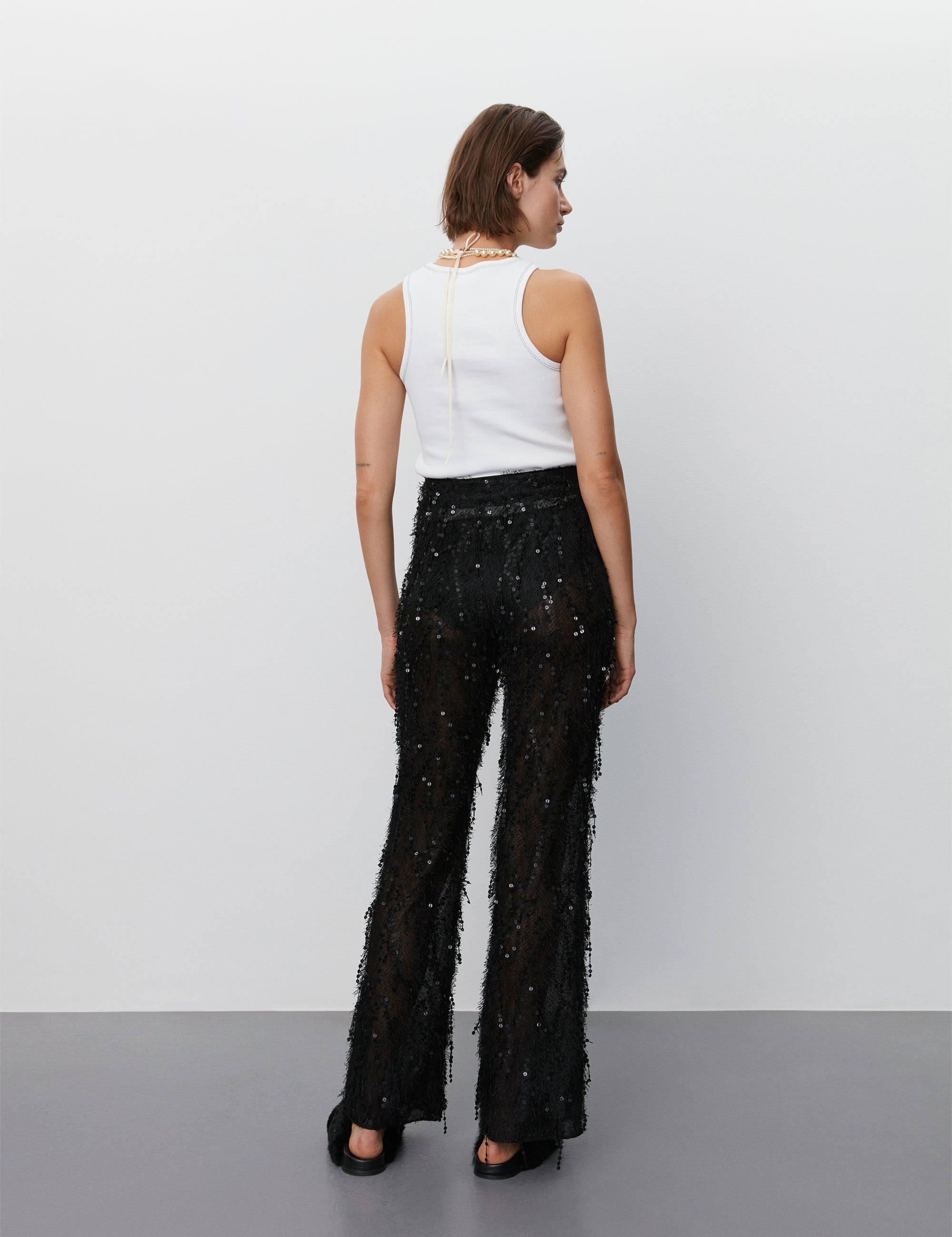 DAY Birger ét Mikkelsen Kaysa - Sparkling Texture Bukser 190303 Black