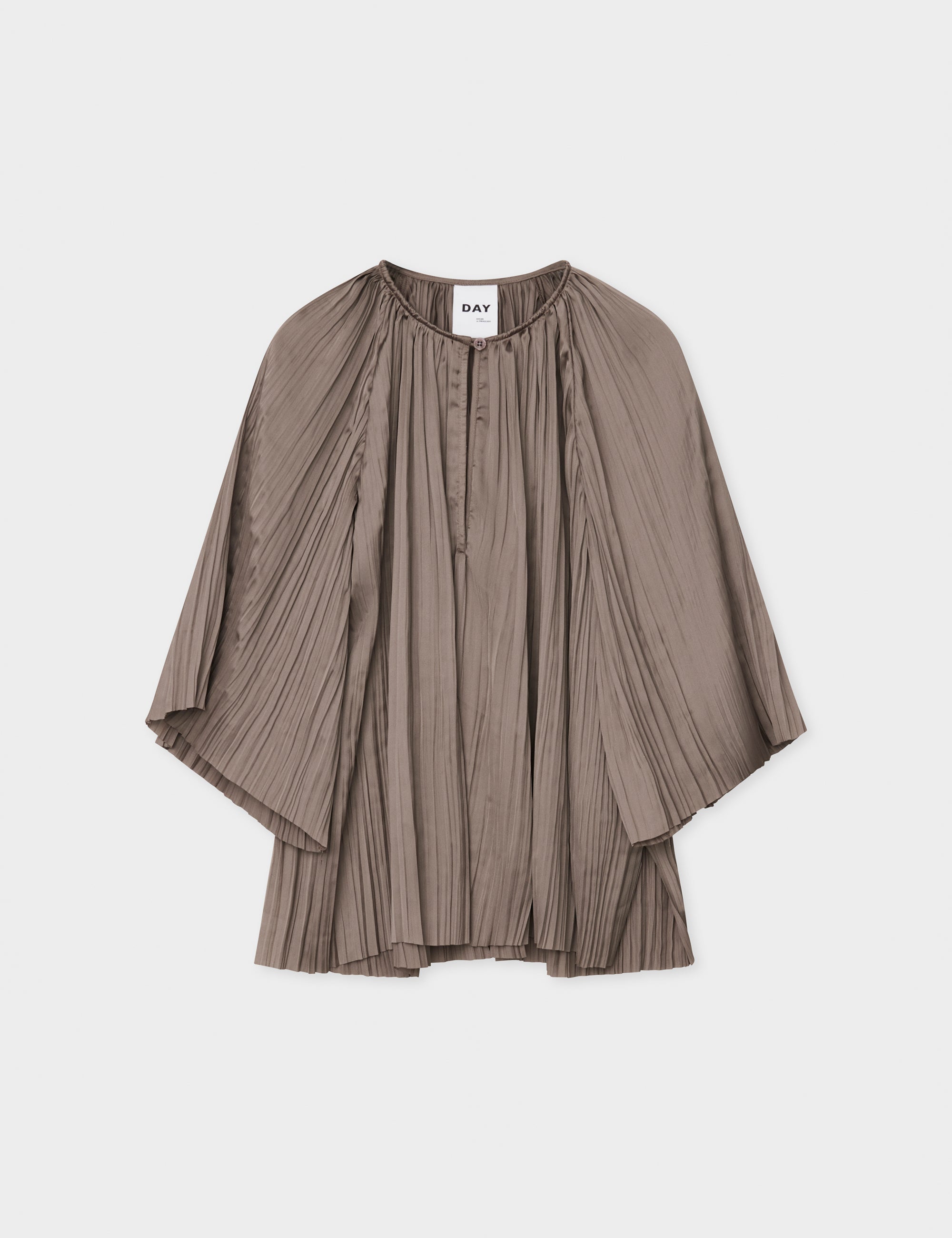 DAY Birger ét Mikkelsen Lima - Crinkled Surface Tops & T-Shirts 500124 TAUPE