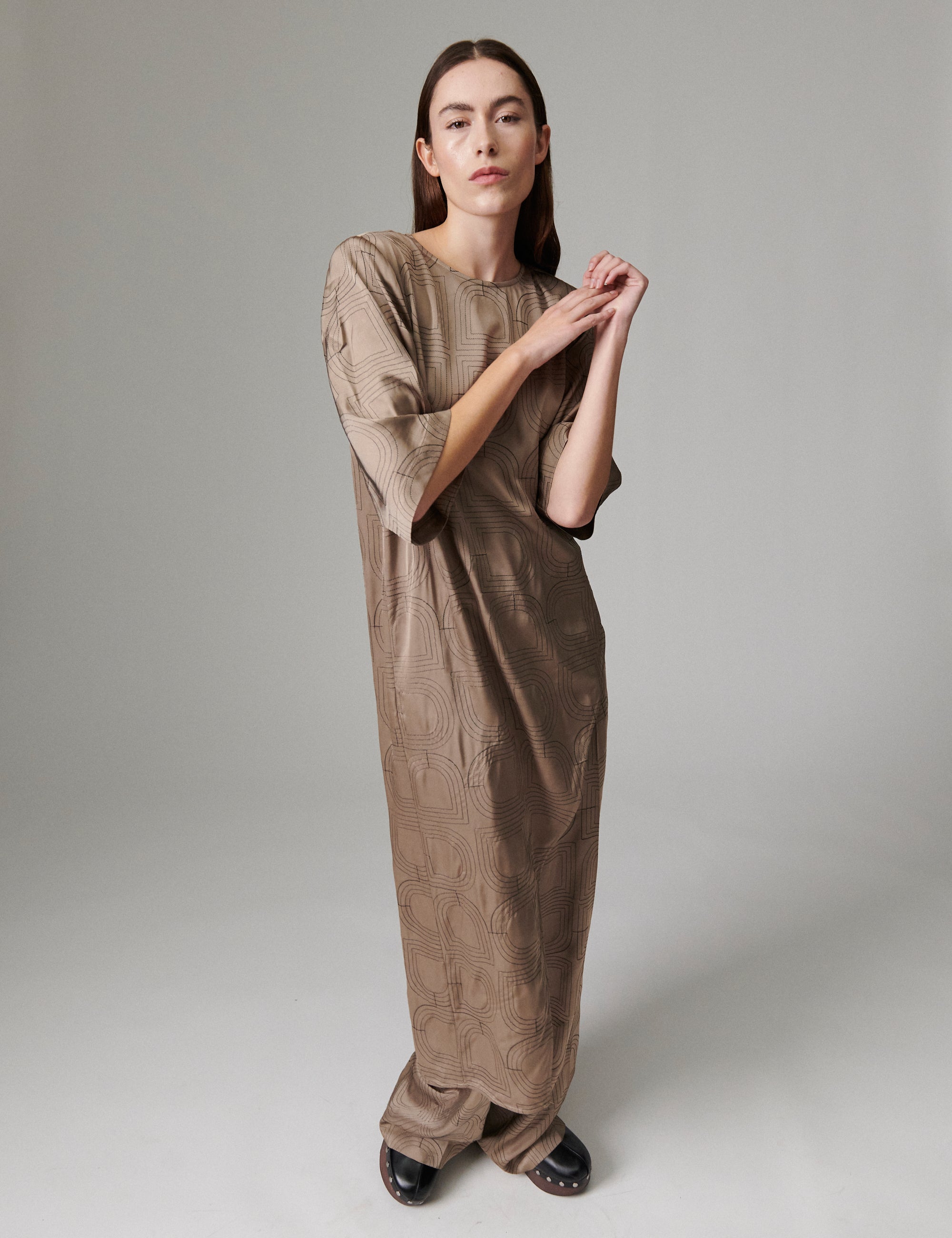 DAY Birger ét Mikkelsen Lolly - Fluid Viscose Stitch - Bluse Bluse 181112 Walnut