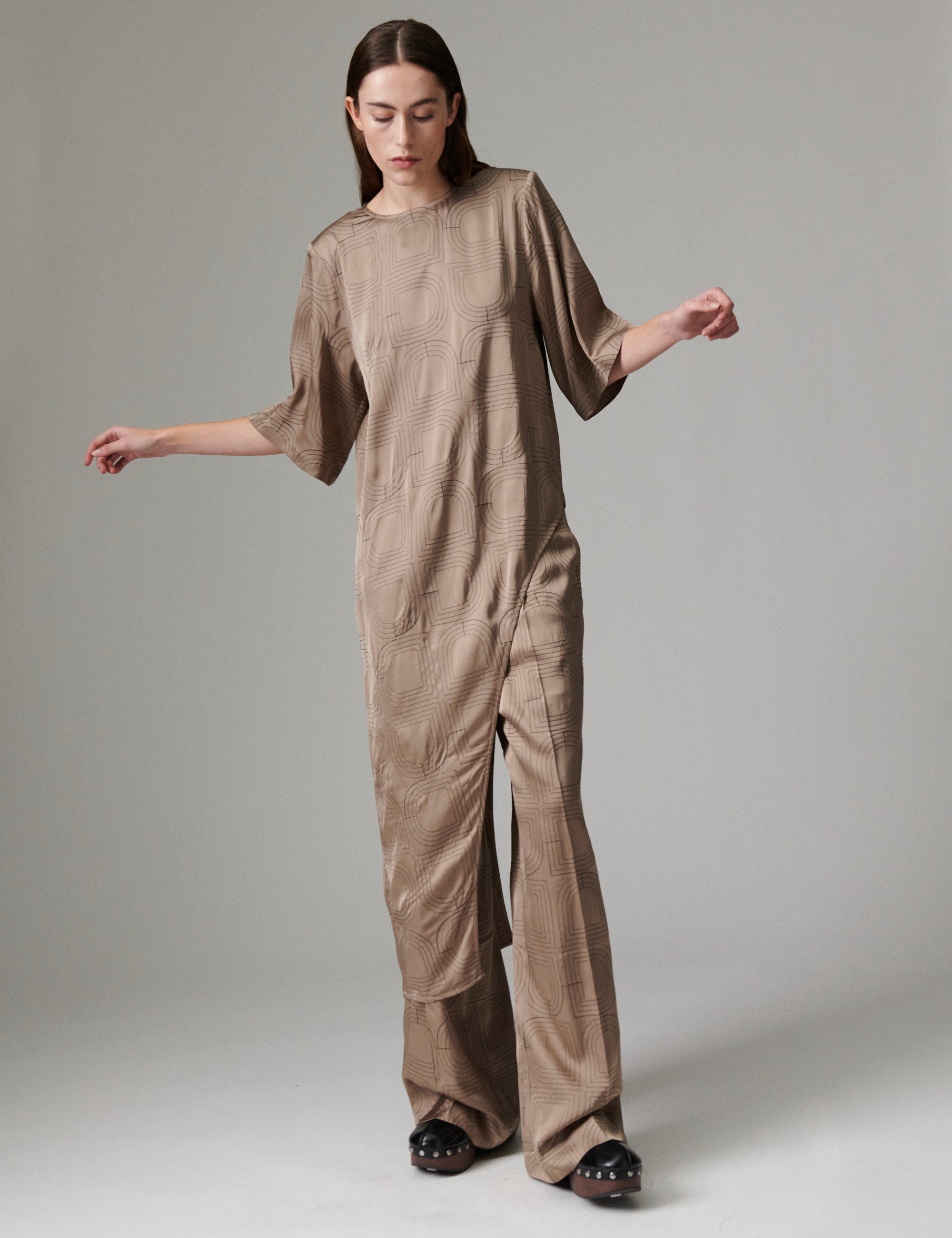 DAY Birger ét Mikkelsen Lolly - Fluid Viscose Stitch - Bluse Bluse 181112 Walnut