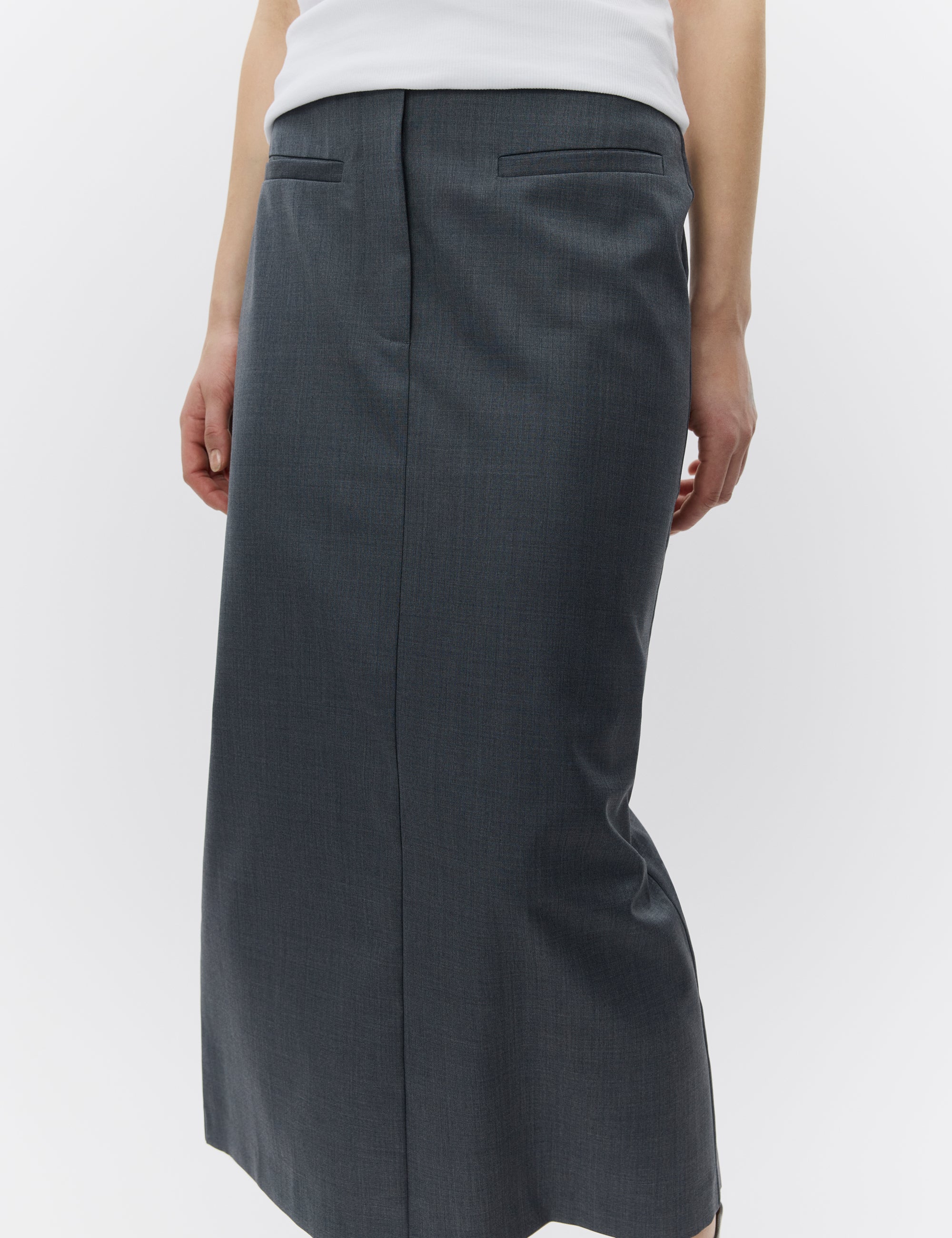 DAY Birger ét Mikkelsen Lorelai - Classic Suiting Skirt 194104 EBONY