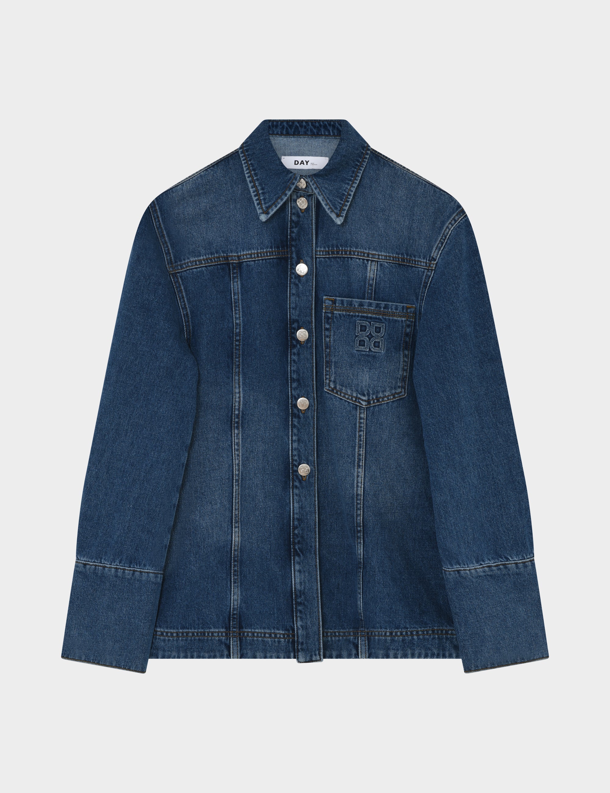 DAY Birger ét Mikkelsen Ludmilla - Medium Denim Tops & T-Shirts 500165 MEDIUM BLUE