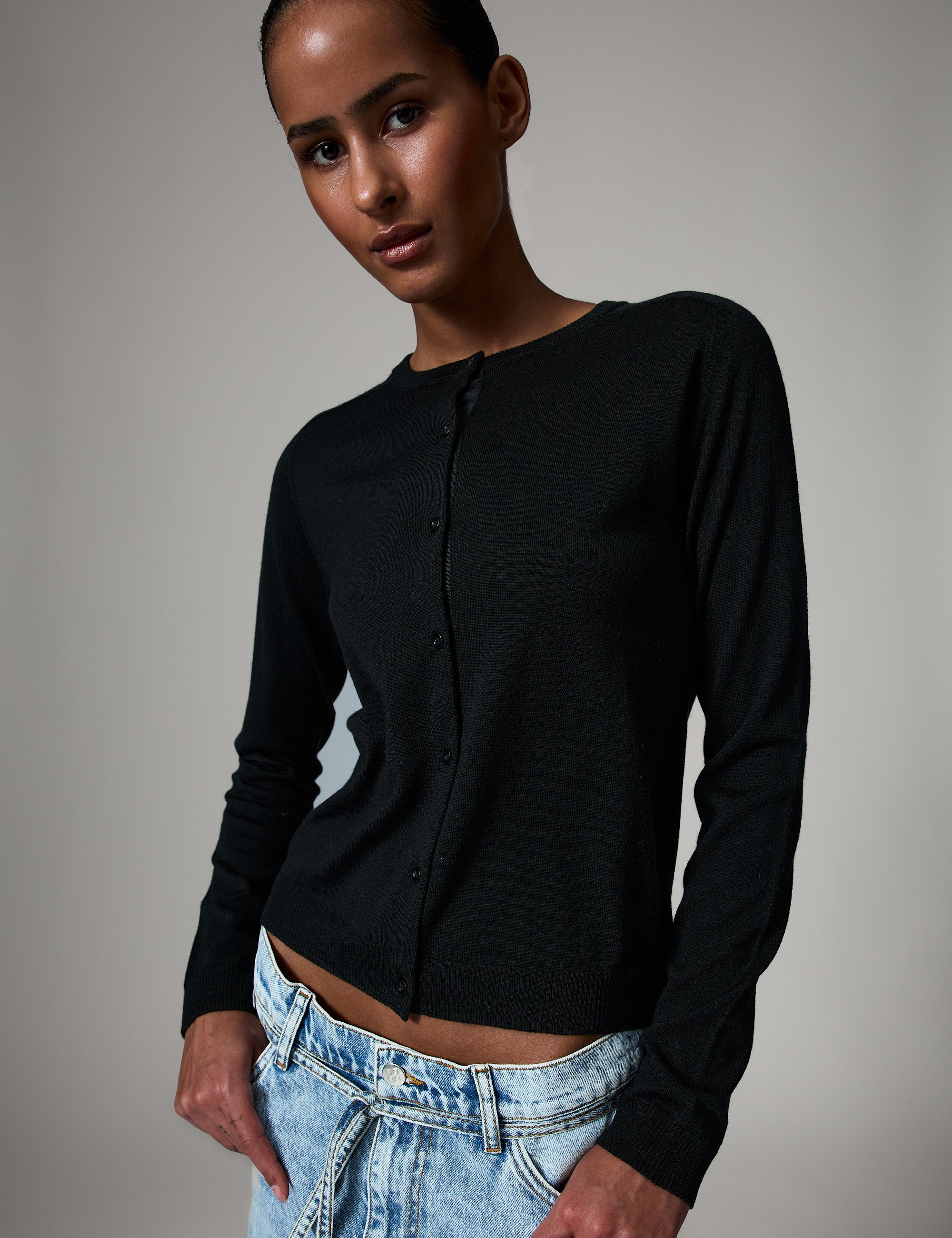 DAY Birger ét Mikkelsen Luna - Daily Elements Cardigan 190303 Black