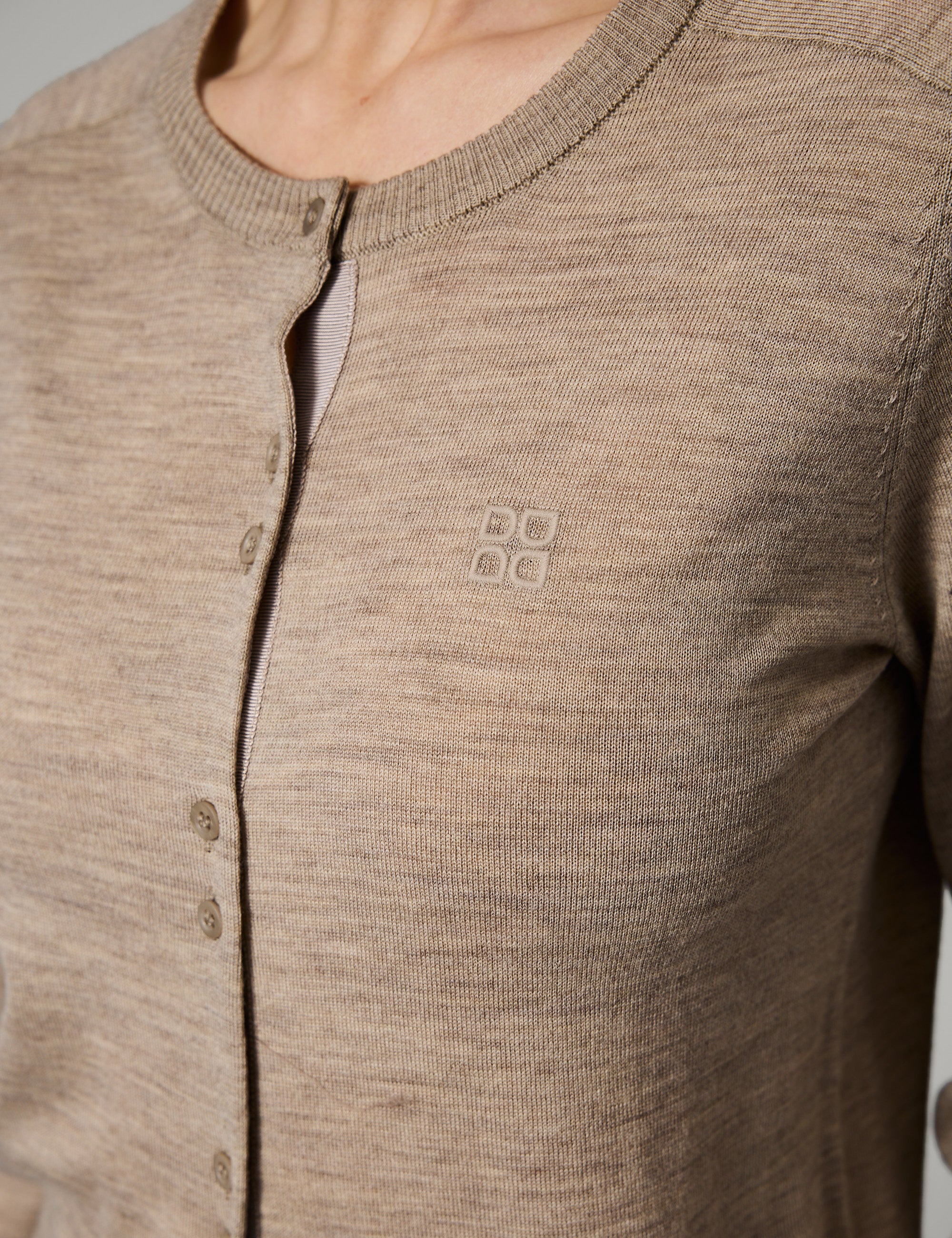 DAY Birger ét Mikkelsen Luna - Daily Elements Cardigan 500004 LIGHT BEIGEMELANGE