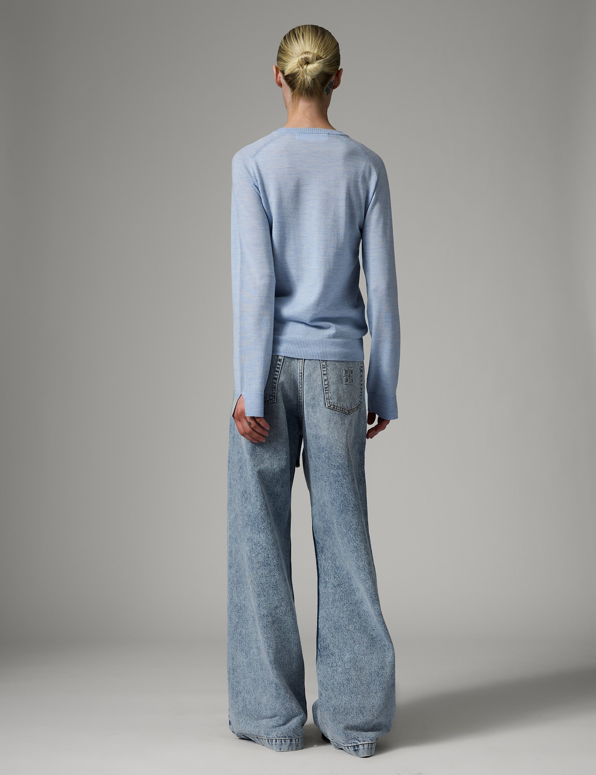 DAY Birger ét Mikkelsen Luna - Daily Elements Cardigan 500005 LIGHT BLUE MELANGE