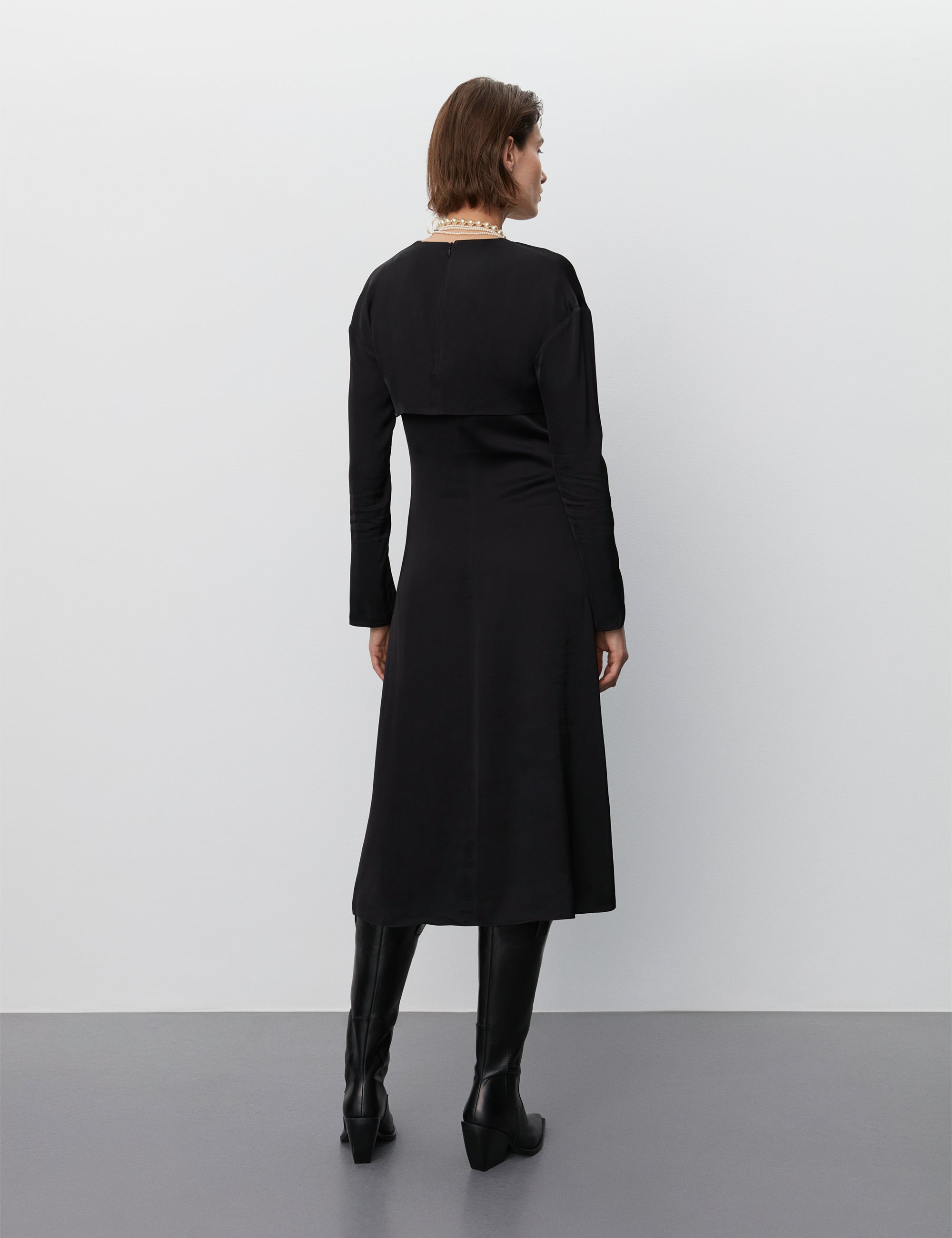 DAY Birger ét Mikkelsen Lyanna - Fluid Viscose RD Dress 190303 BLACK