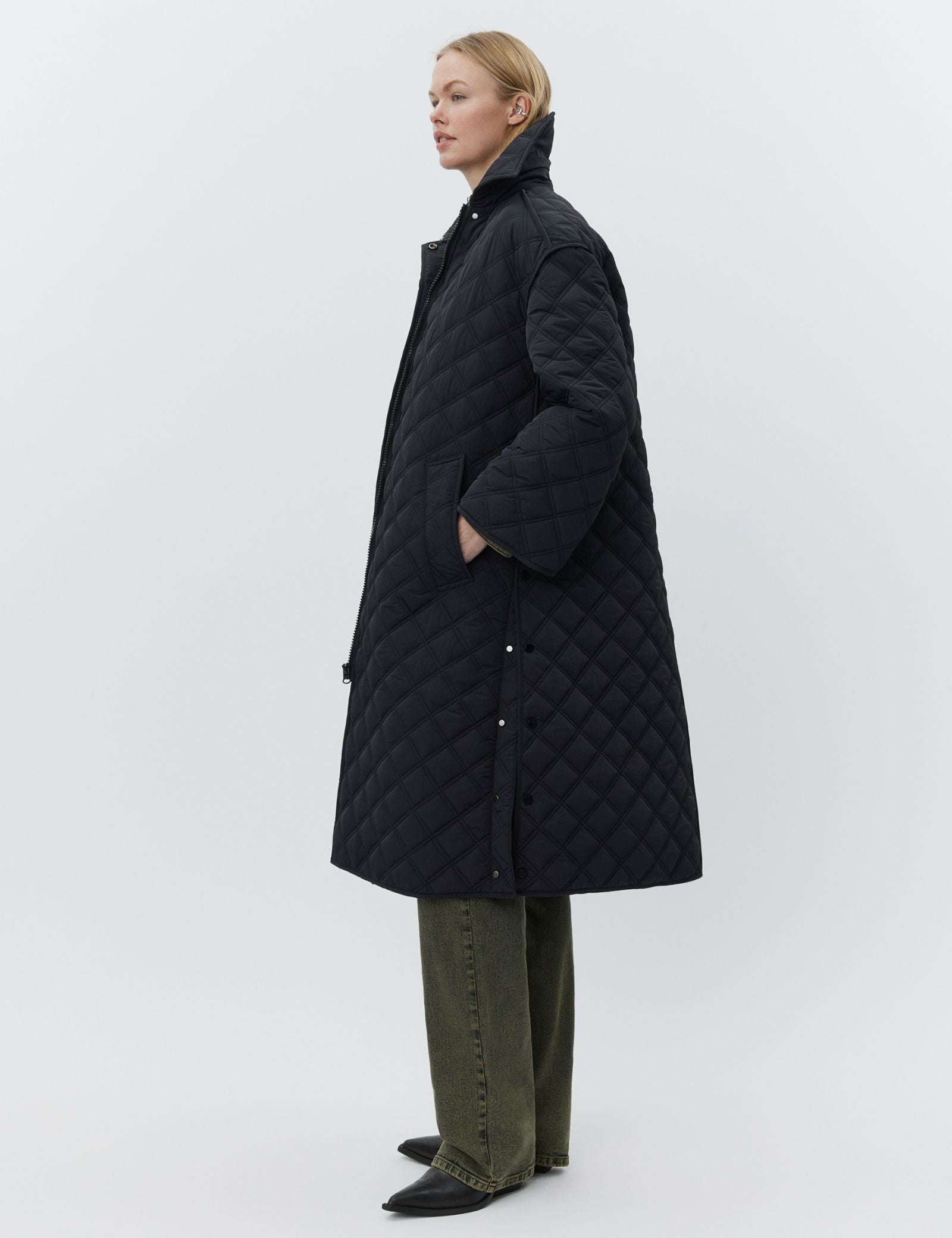 DAY Birger ét Mikkelsen Manon - Rhombus Quilt Coats & Jackets 190303 Black