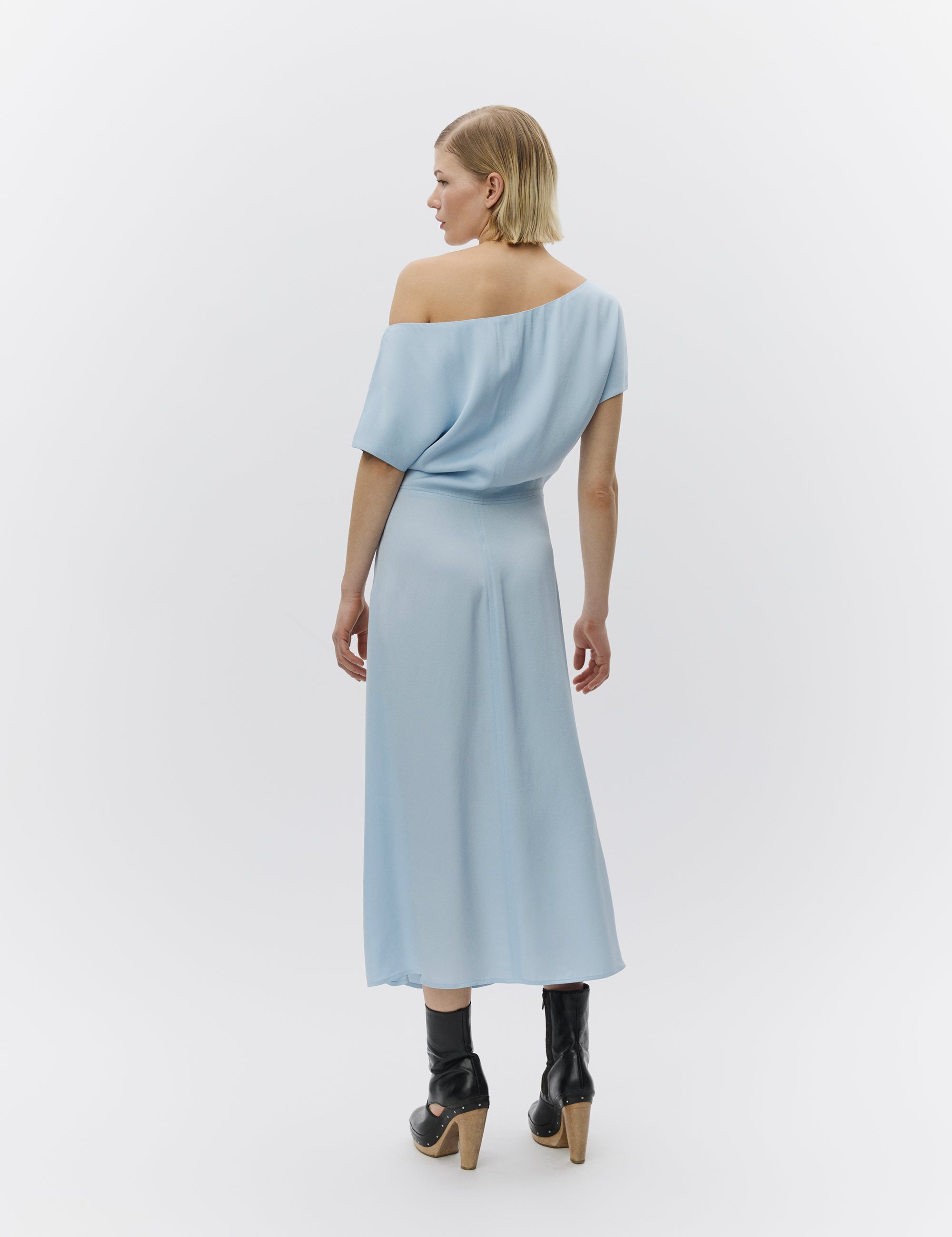 DAY Birger ét Mikkelsen Mara - Matte Crepe Dress 144115 CASHMERE BLUE