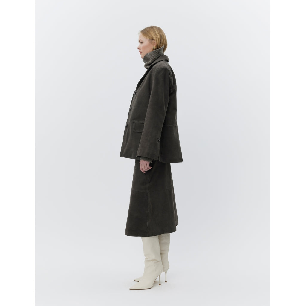 DAY Birger ét Mikkelsen Marcela - Suede Coats & Jackets 191103 ESPRESSO