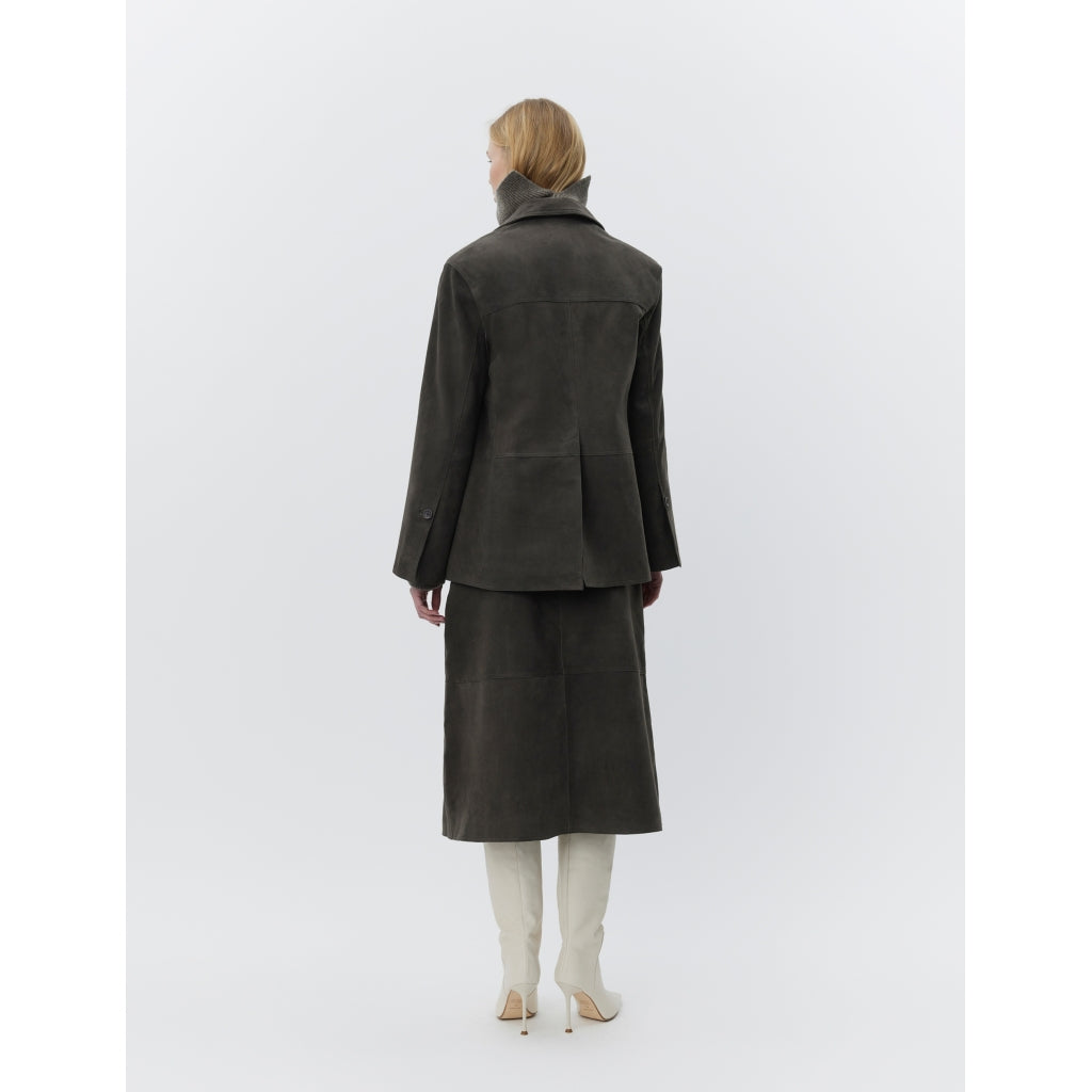 DAY Birger ét Mikkelsen Marcela - Suede Coats & Jackets 191103 ESPRESSO