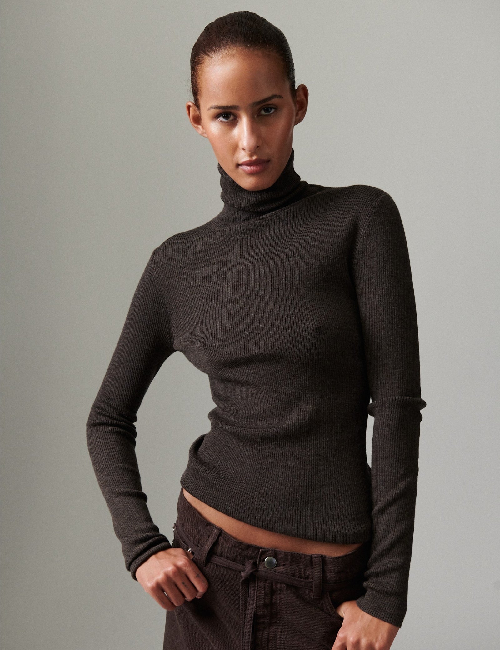 DAY Birger ét Mikkelsen Mariana - Daily Elements Tops & T-Shirts 500180 Expresso Melange