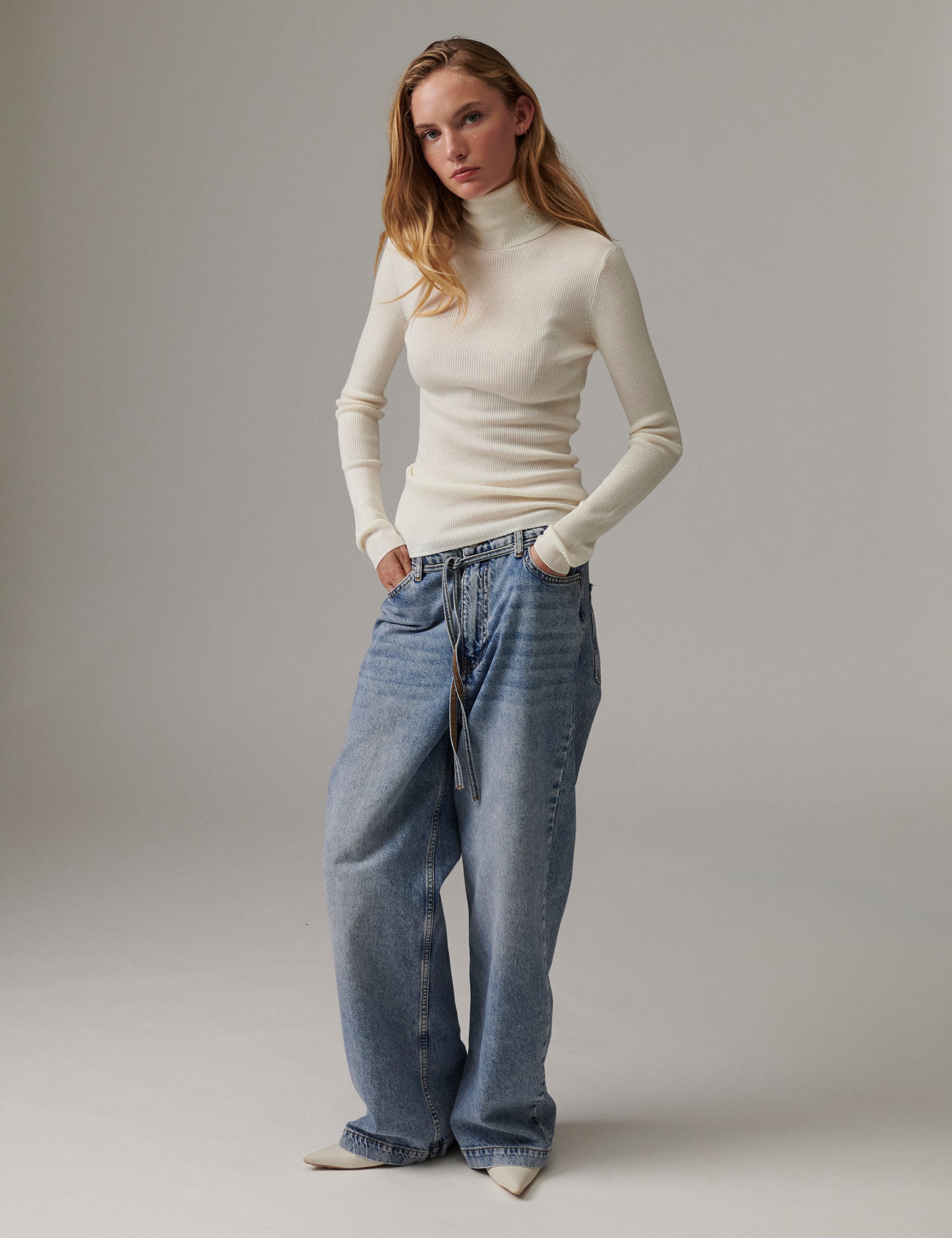 DAY Birger ét Mikkelsen Mariana - Daily Elements - Pullover Sweater 01002 Ivory Shade