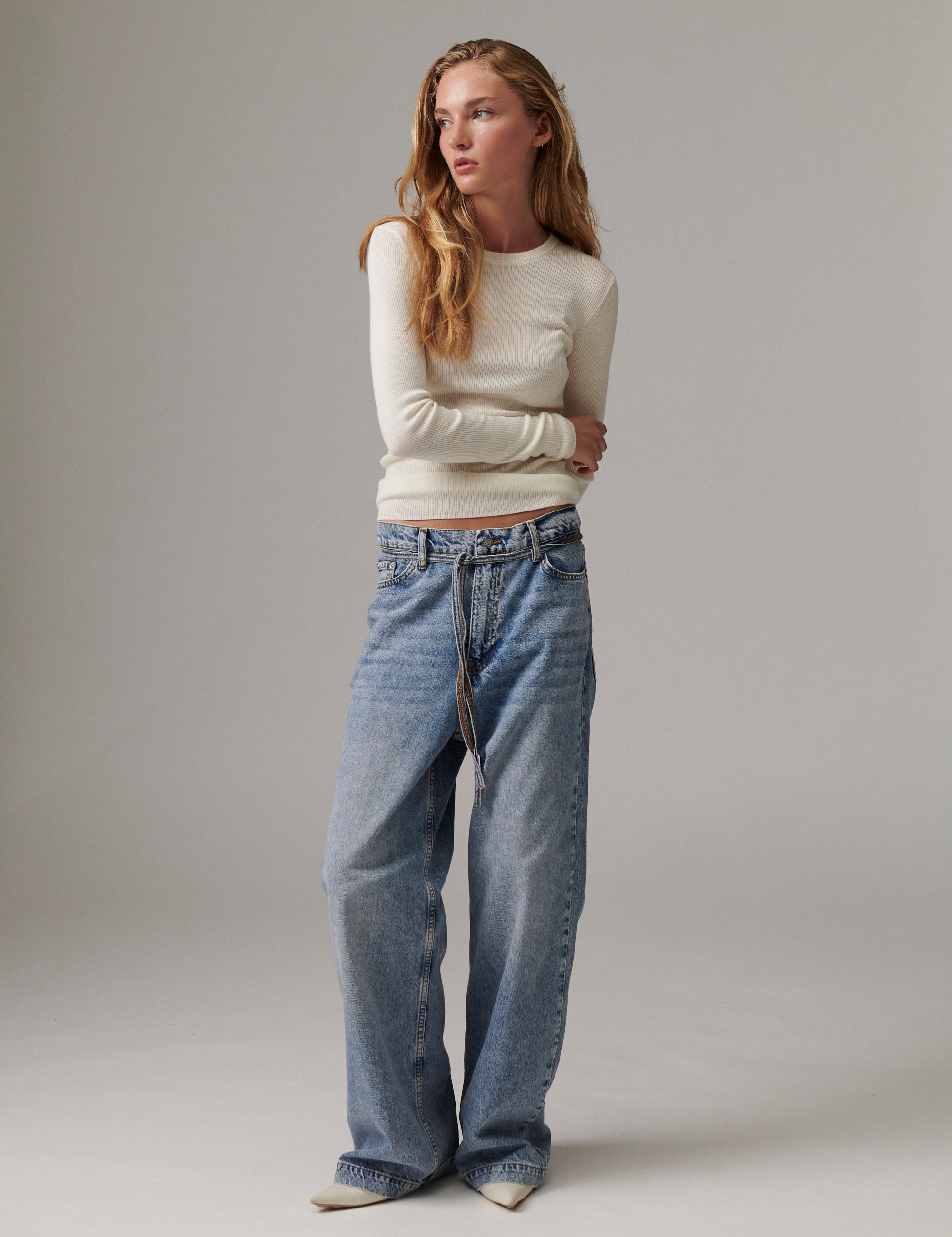 DAY Birger ét Mikkelsen Mariana - Daily Elements - Pullover Sweater 01002 Ivory Shade