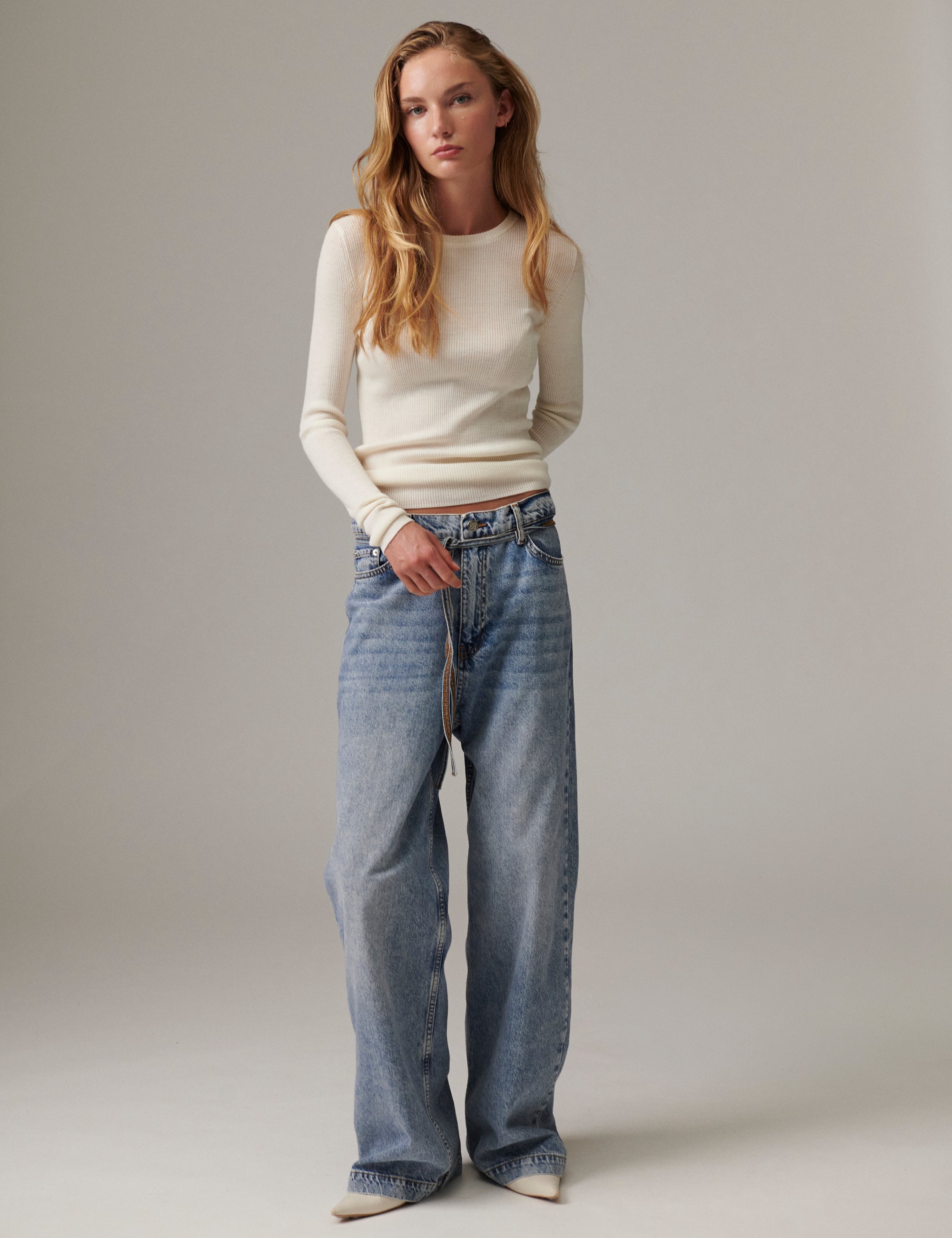 DAY Birger ét Mikkelsen Mariana - Daily Elements - Pullover Sweater 01002 Ivory Shade