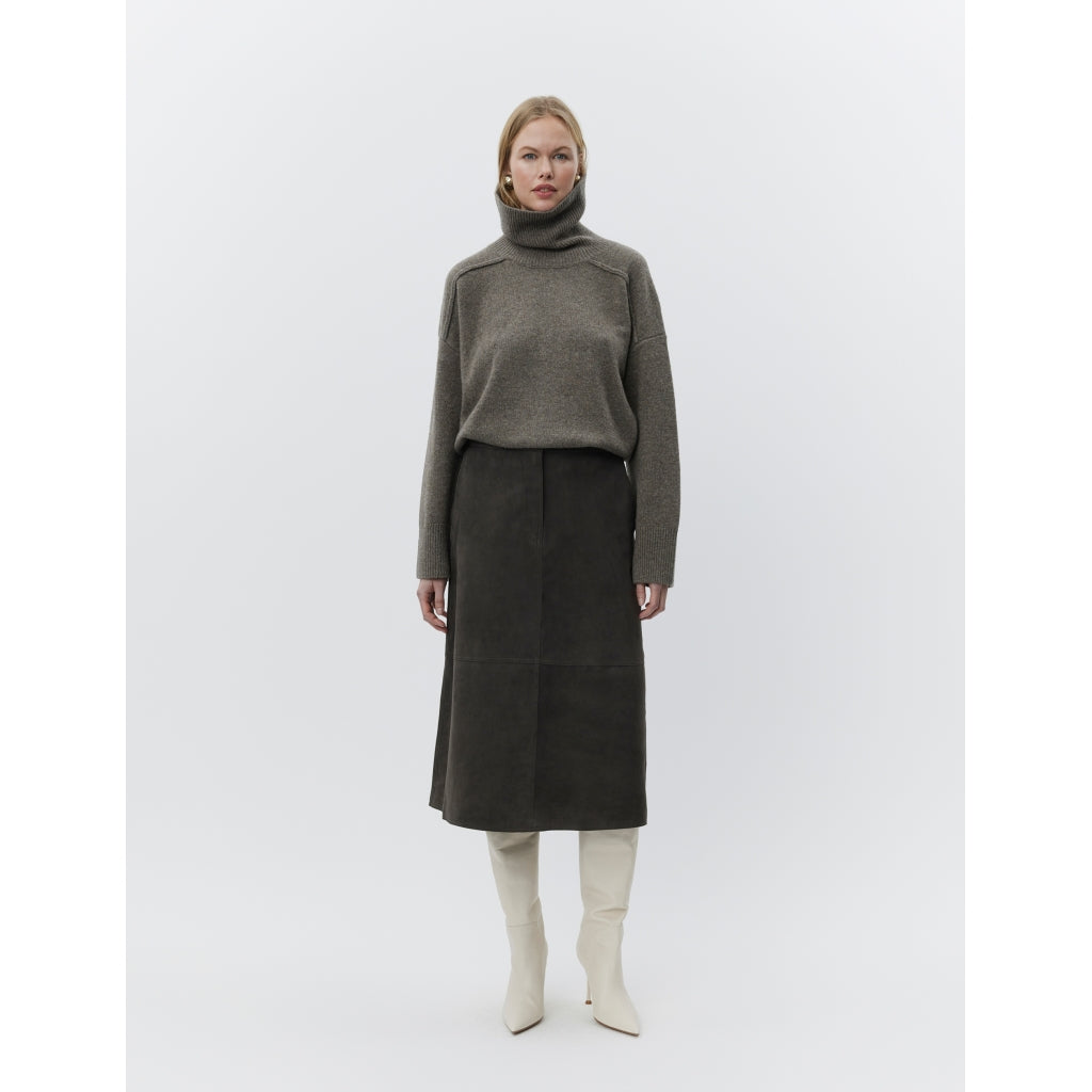 DAY Birger ét Mikkelsen Melo - Suede Skirt 191103 ESPRESSO