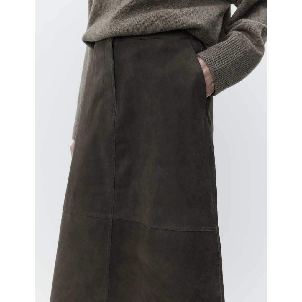 DAY Birger ét Mikkelsen Melo - Suede Skirt 191103 ESPRESSO