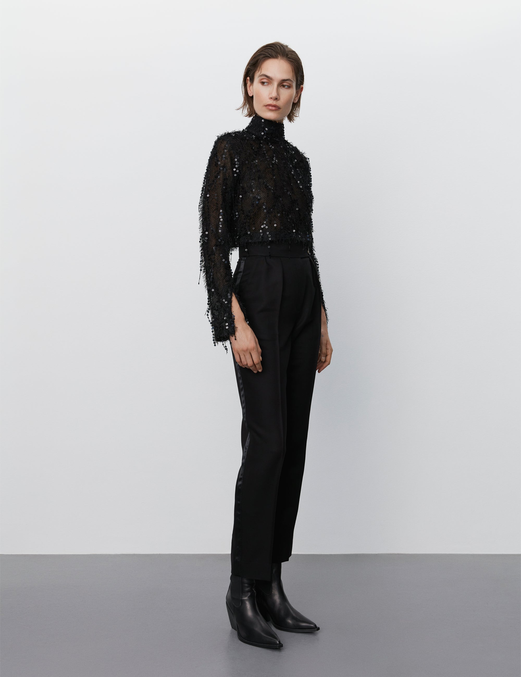 DAY Birger ét Mikkelsen Mica - Sparkling Texture Tops & T-Shirts 190303 Black